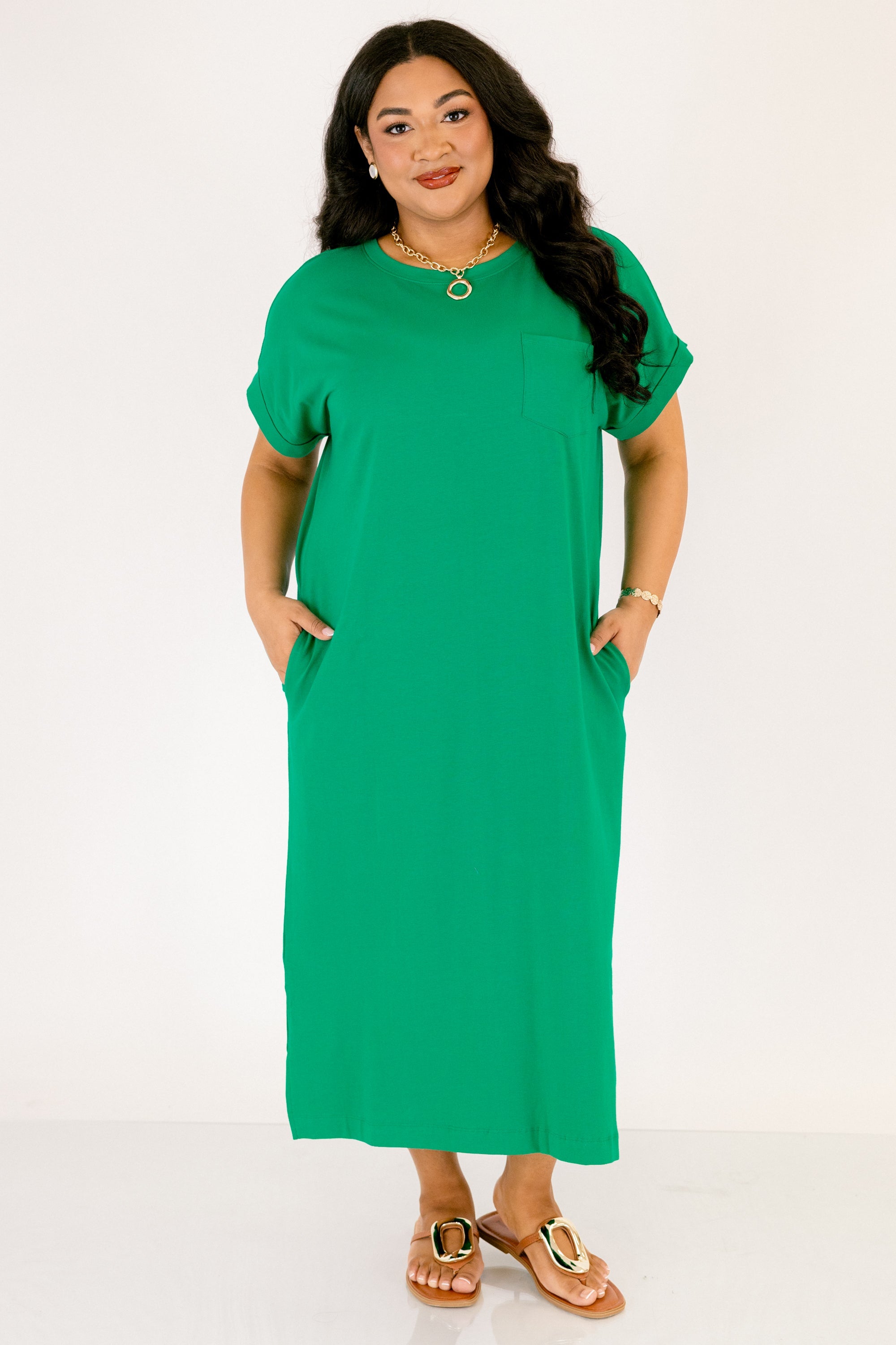The Done Deal Dress, Kelly Green