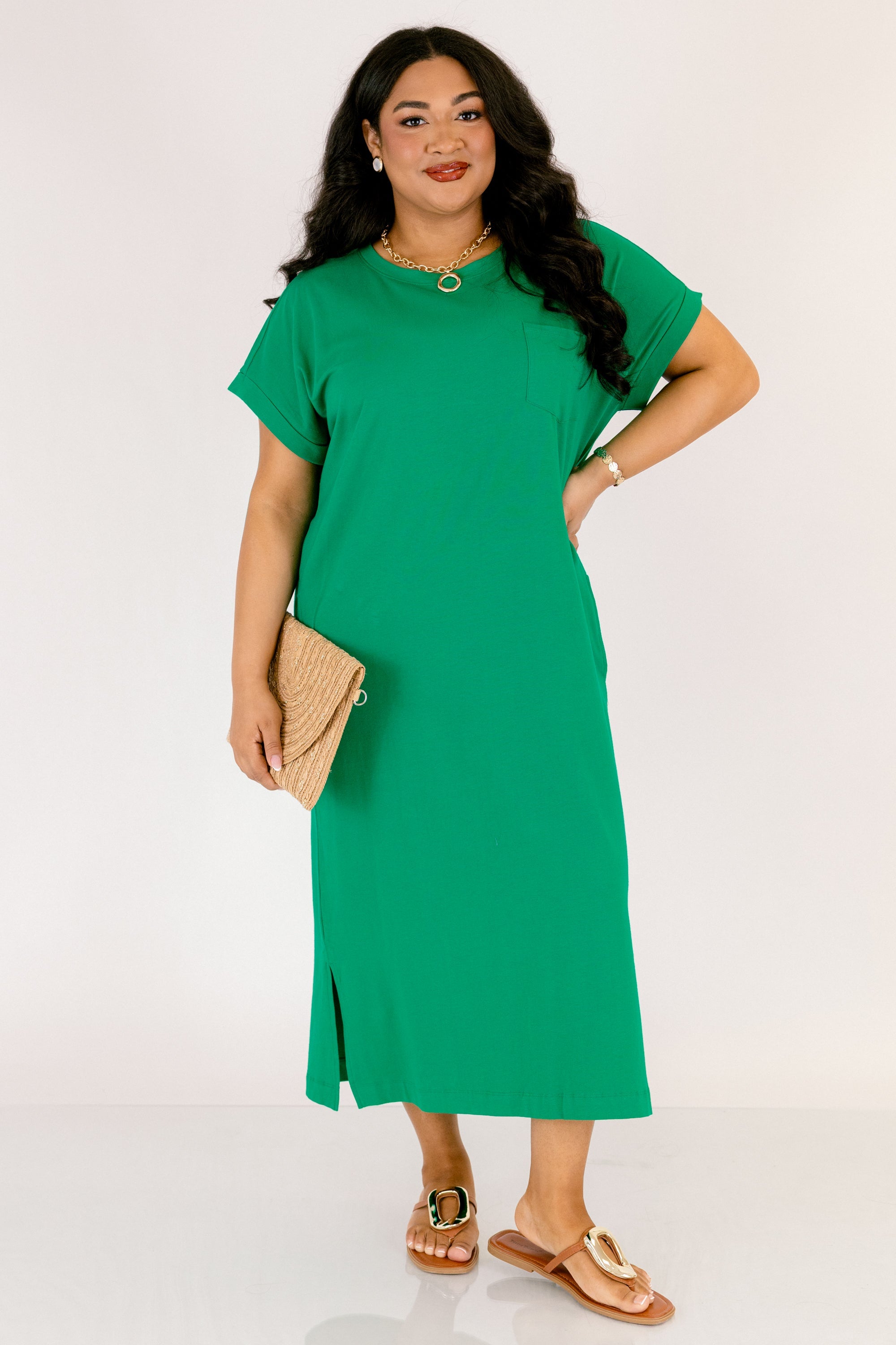 The Done Deal Dress, Kelly Green