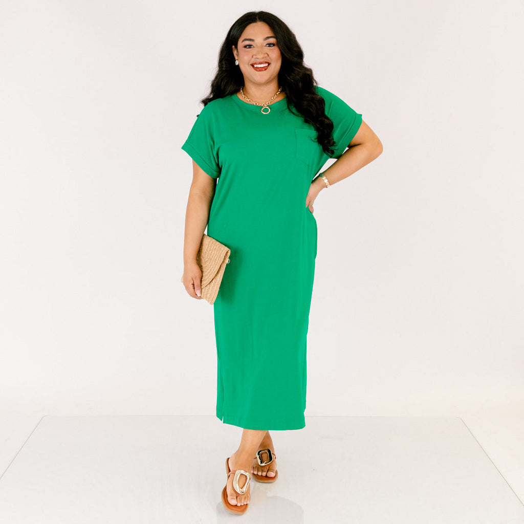 The Done Deal Dress, Kelly Green