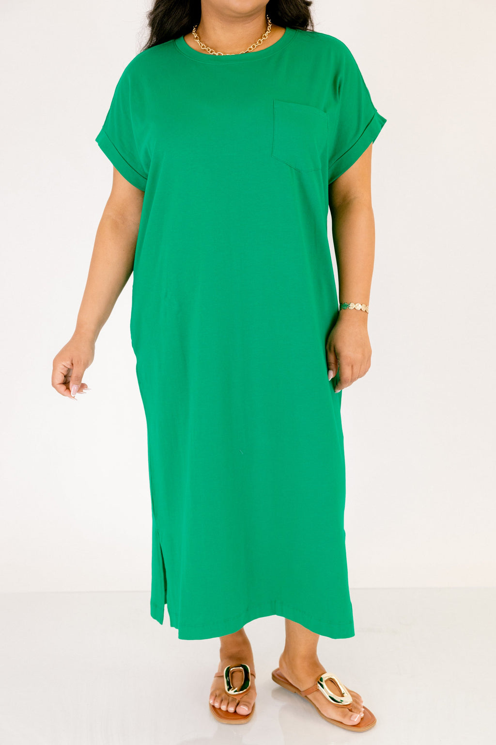 The Done Deal Dress, Kelly Green