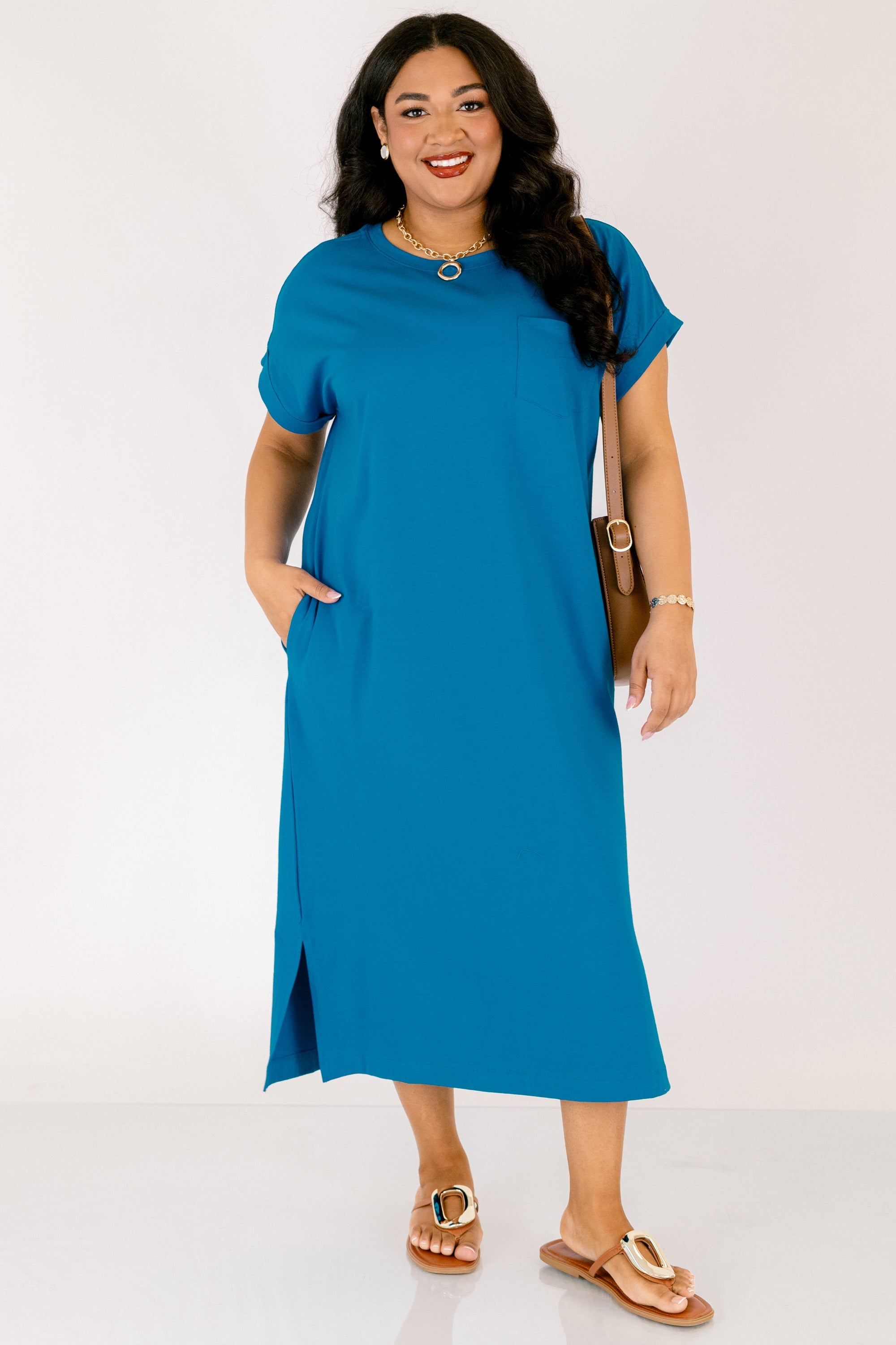 The Done Deal Dress, Ocean Blue