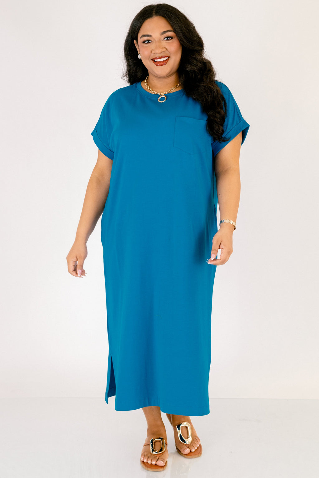 The Done Deal Dress, Ocean Blue