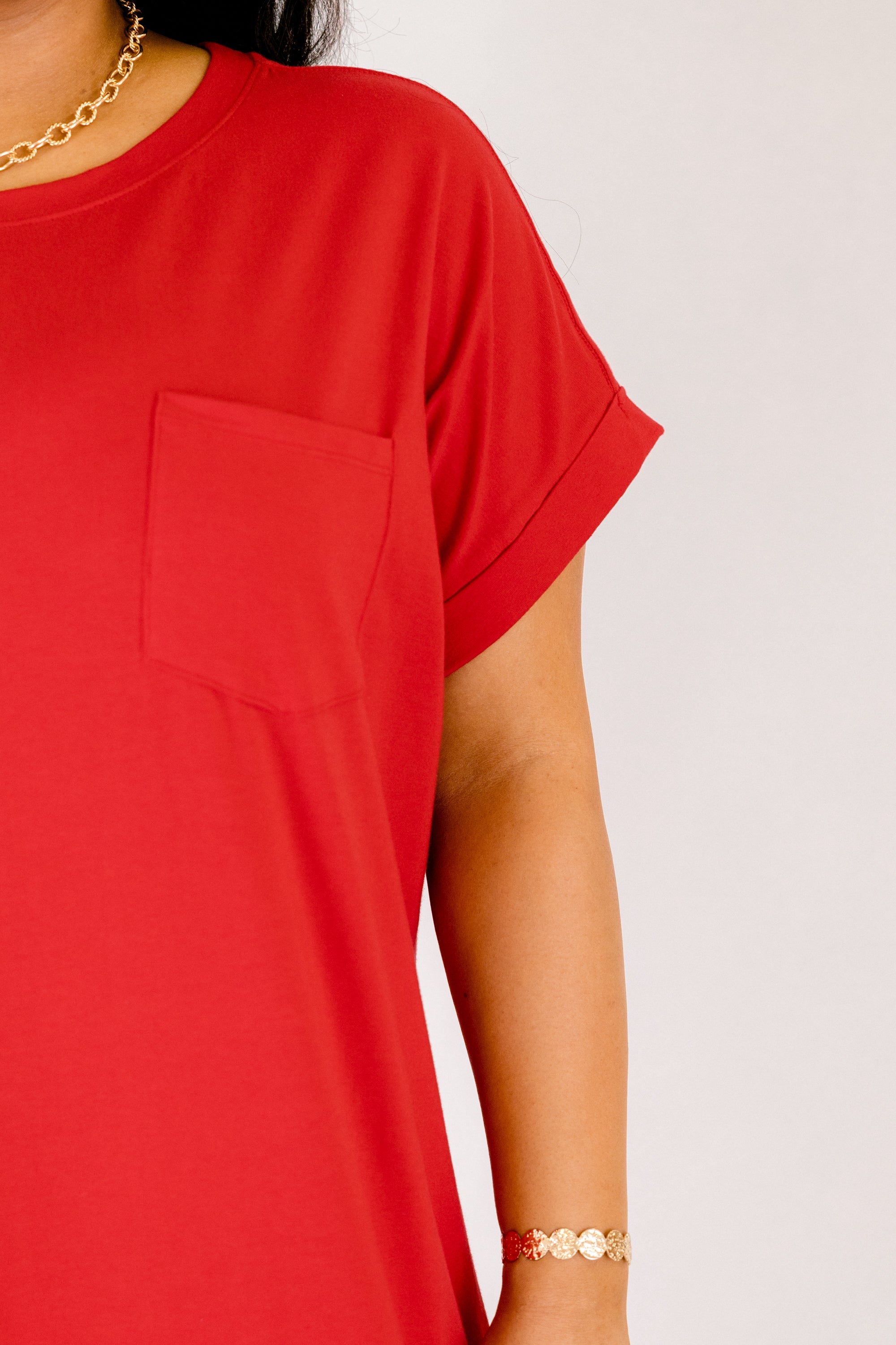 The Done Deal Dress, Ruby Red