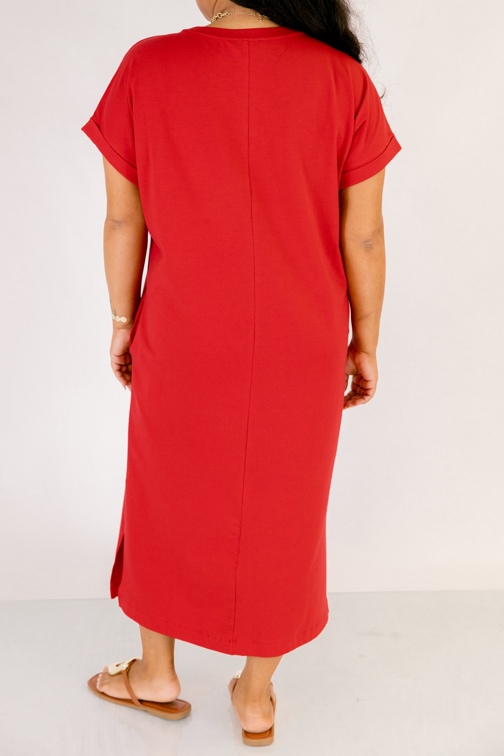 The Done Deal Dress, Ruby Red