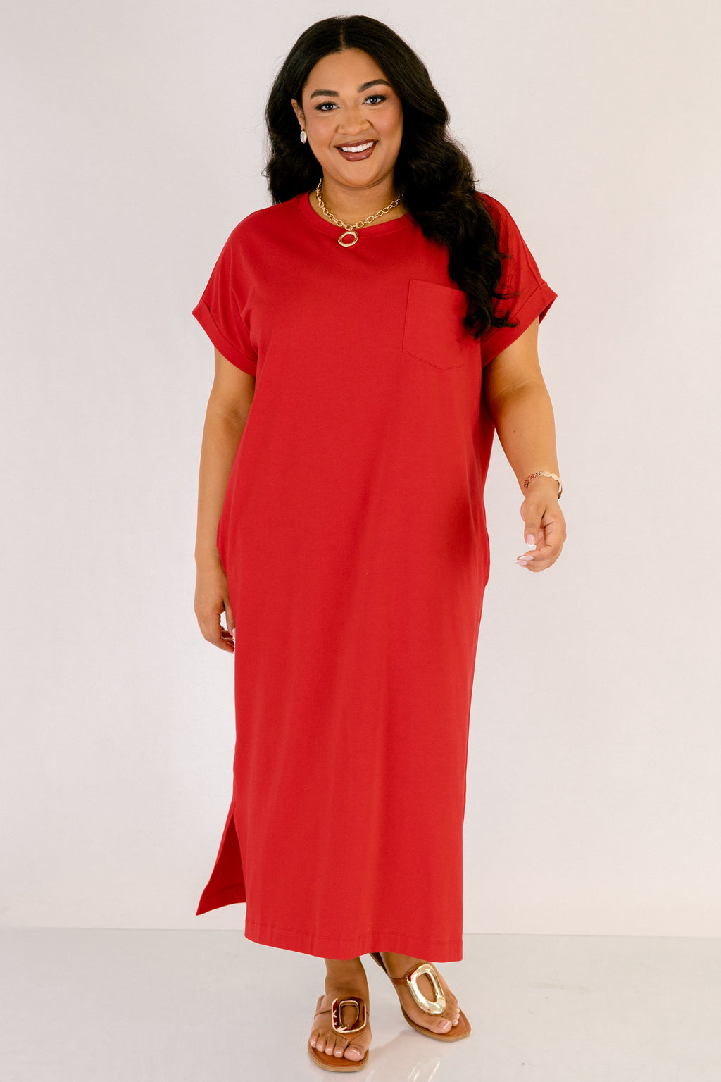 The Done Deal Dress, Ruby Red