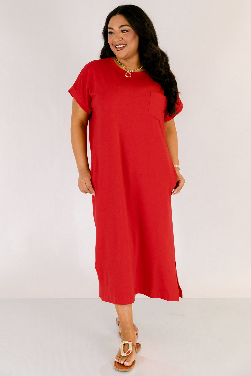 The Done Deal Dress, Ruby Red