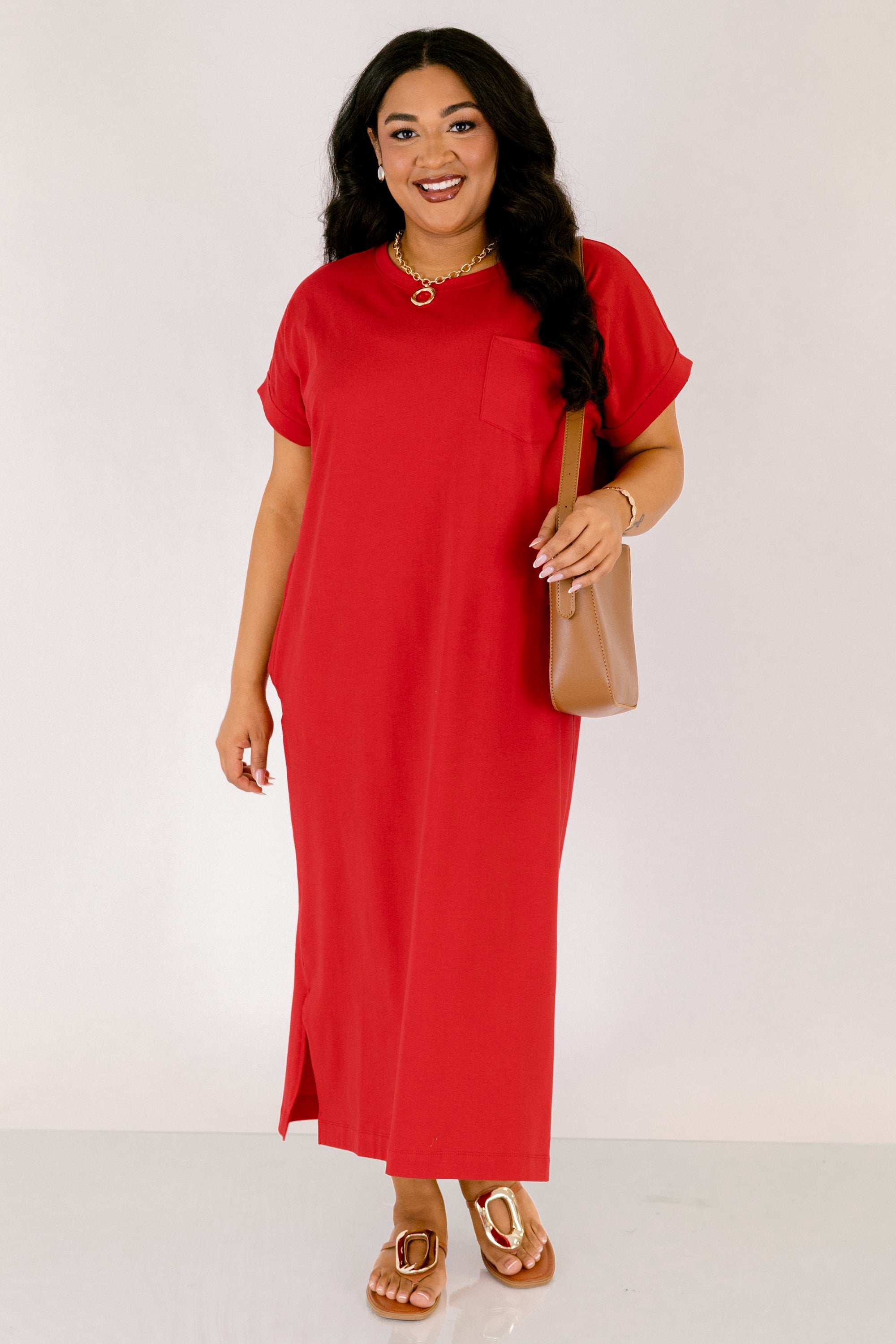 The Done Deal Dress, Ruby Red
