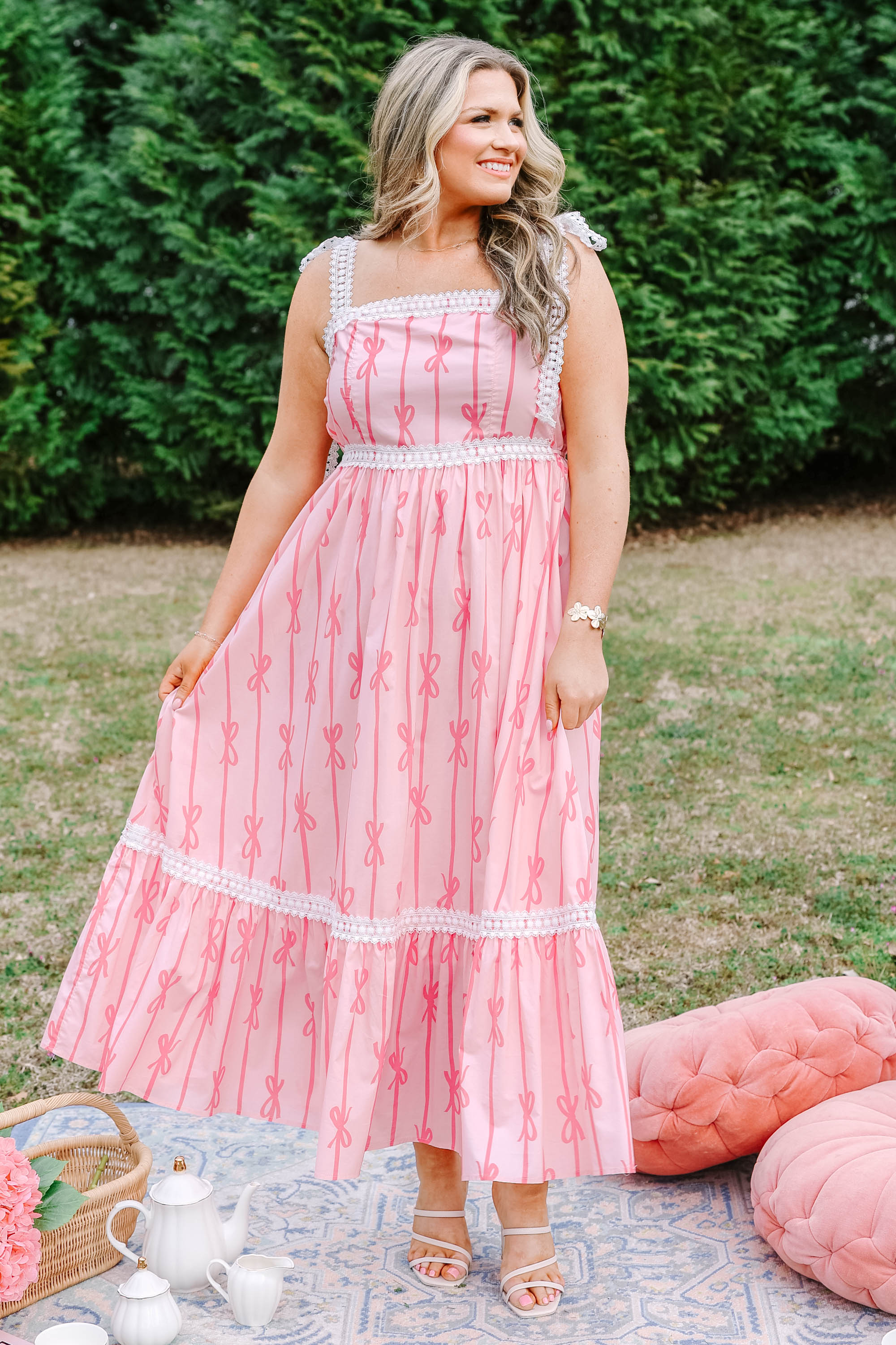 The Garden's Secret Maxi Dress, Pink
