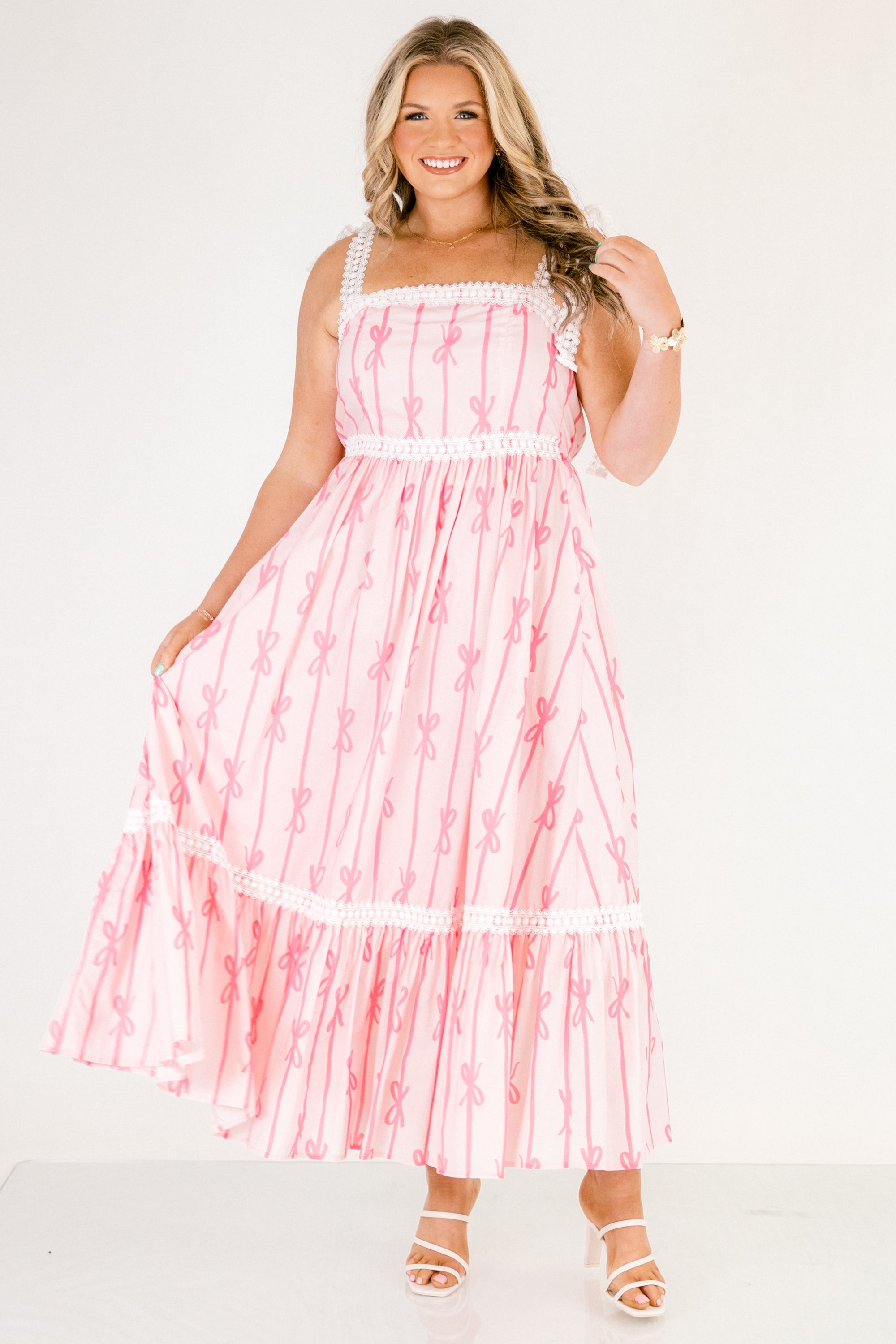 The Garden's Secret Maxi Dress, Pink