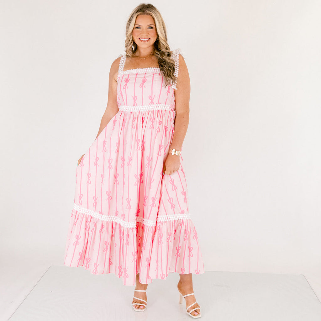 The Garden's Secret Maxi Dress, Pink