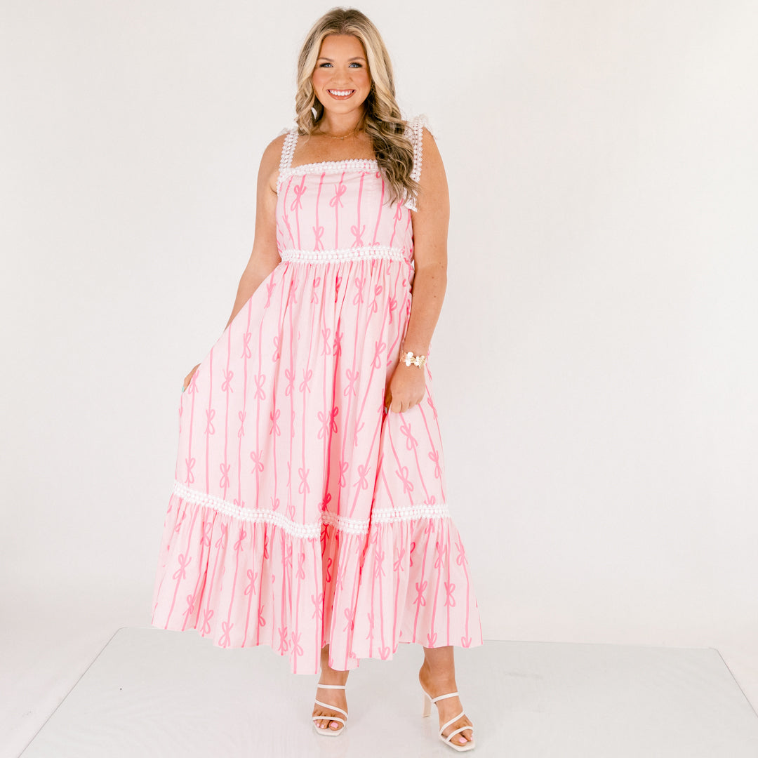 The Garden's Secret Maxi Dress, Pink