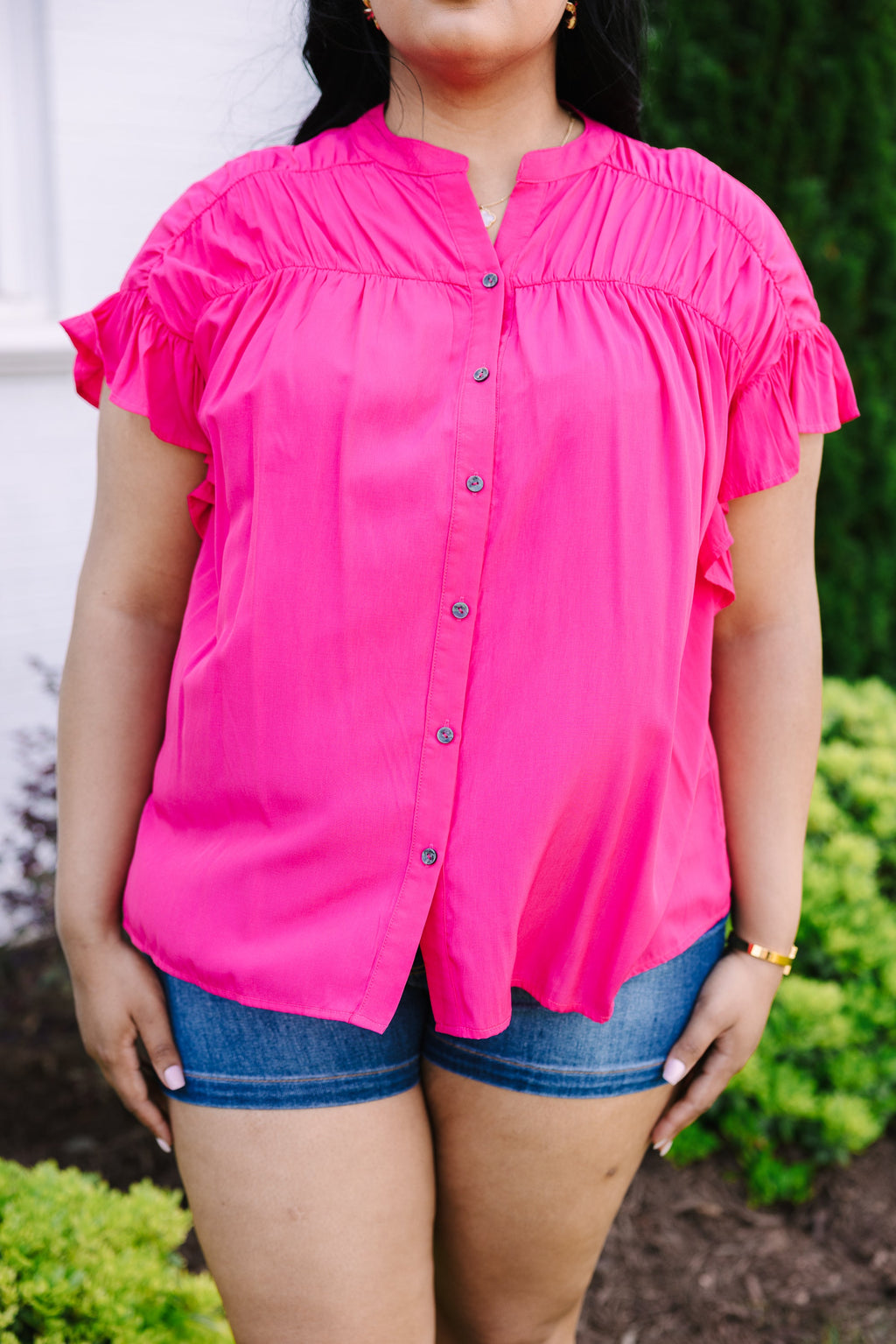 The Misfortunes Of Life Top, Fuchsia
