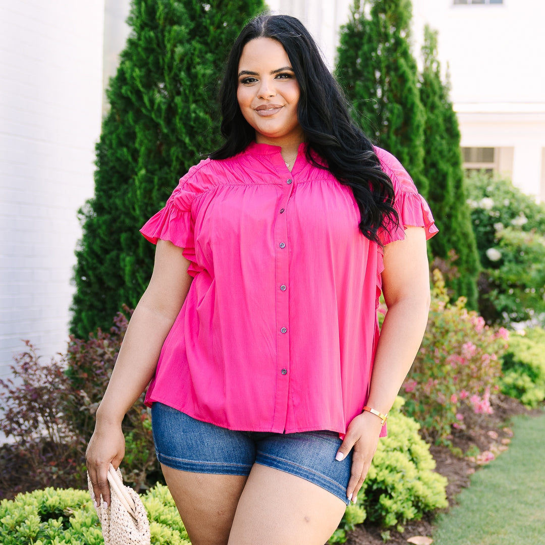 The Misfortunes Of Life Top, Fuchsia