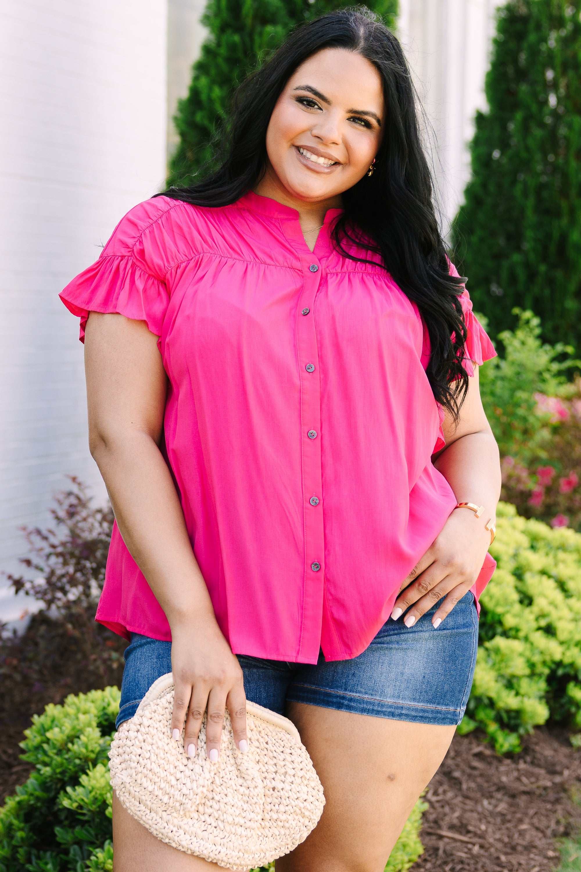 The Misfortunes Of Life Top, Fuchsia