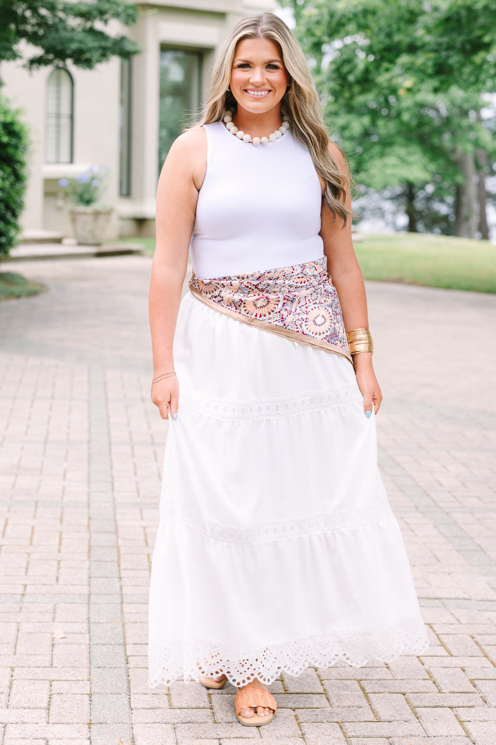 The Ophelia Skirt, White Lace