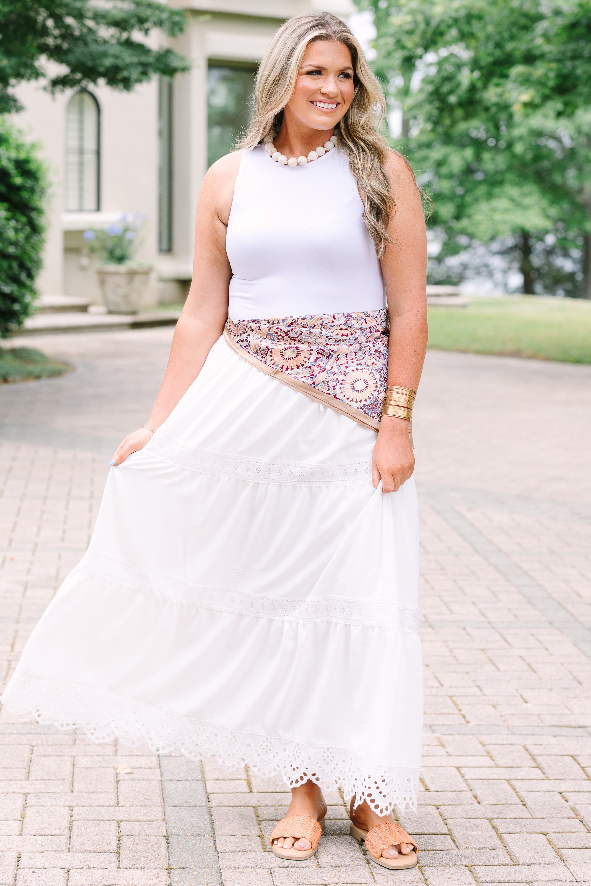 The Ophelia Skirt, White Lace