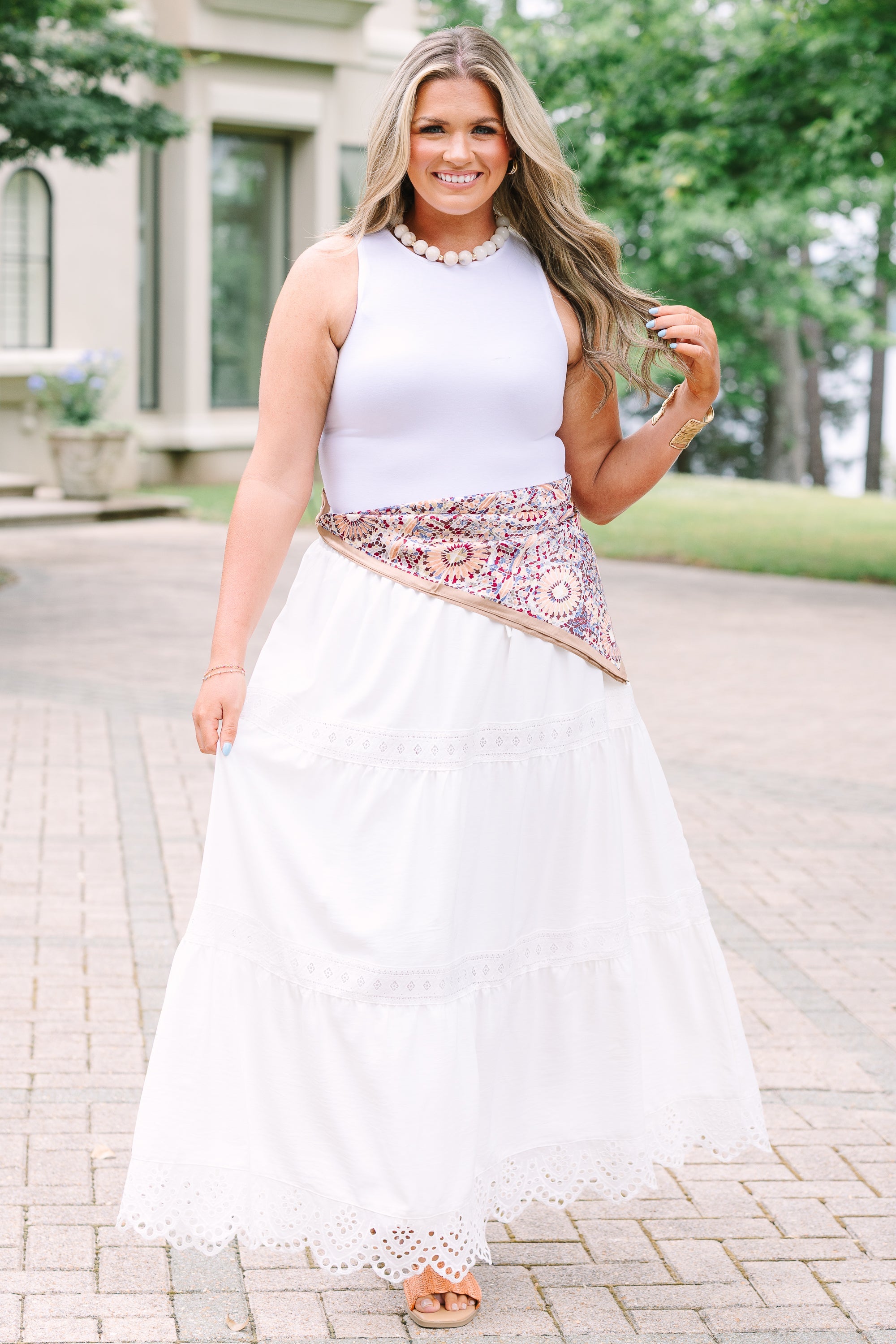 The Ophelia Skirt, White Lace