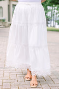 The Ophelia Skirt, White Lace