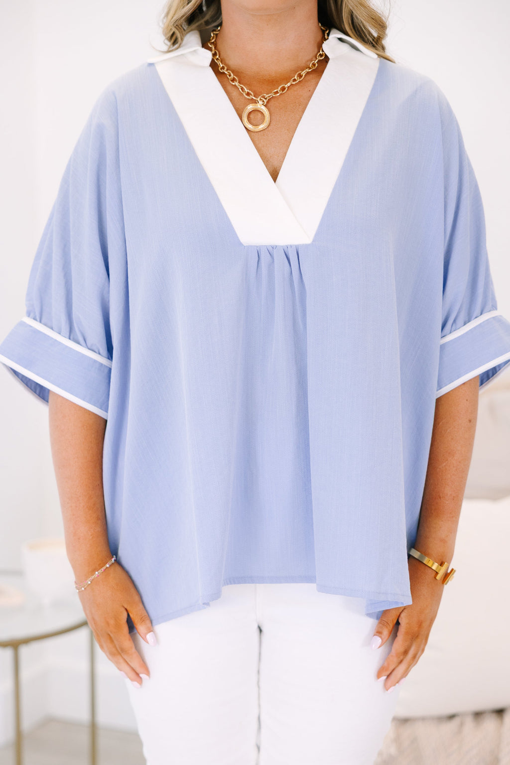 The Perfect Plan Top, Blue