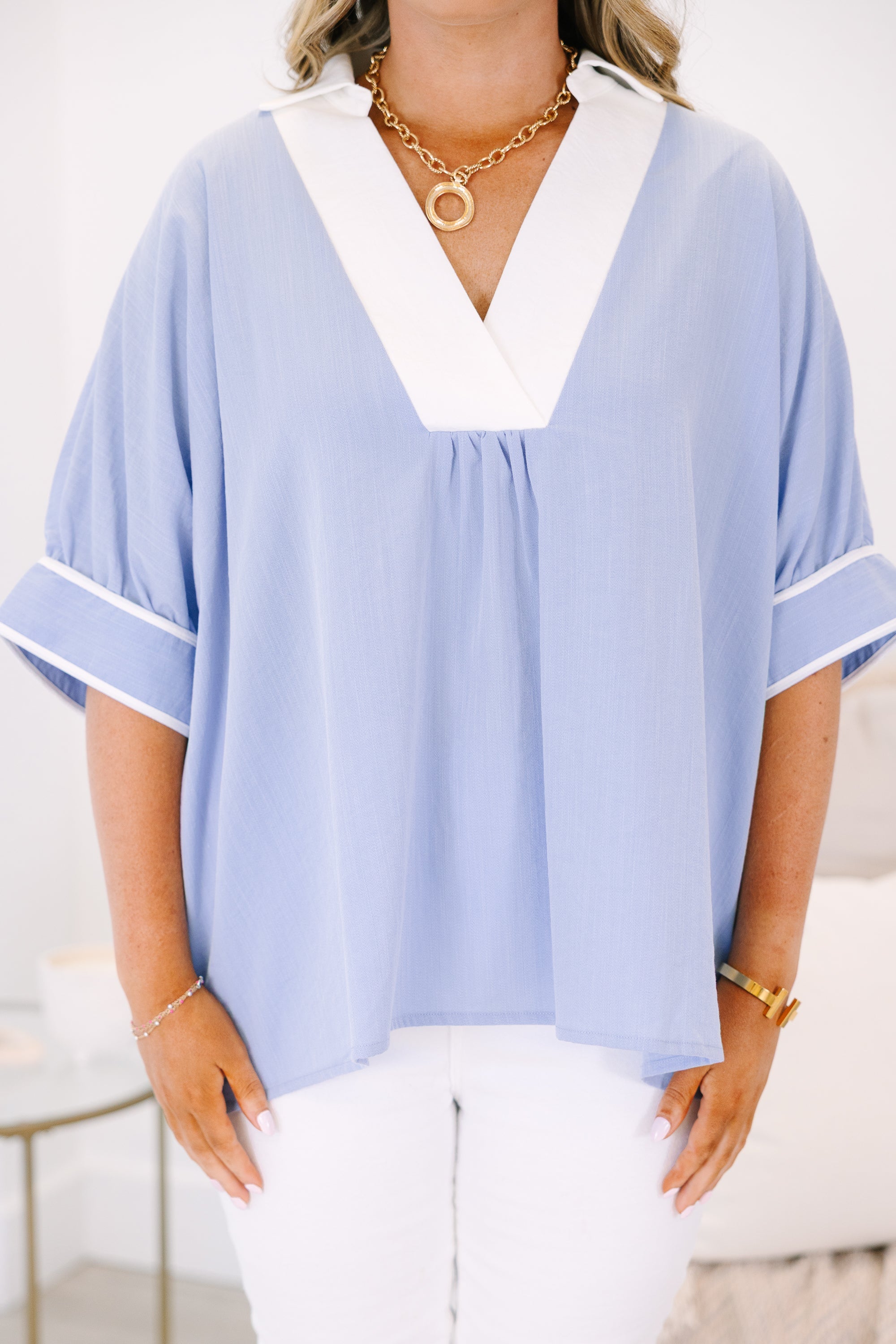 The Perfect Plan Top, Blue