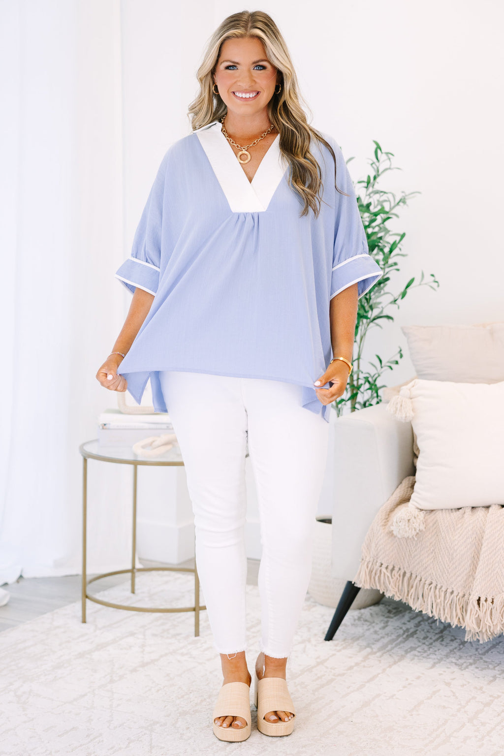 The Perfect Plan Top, Blue