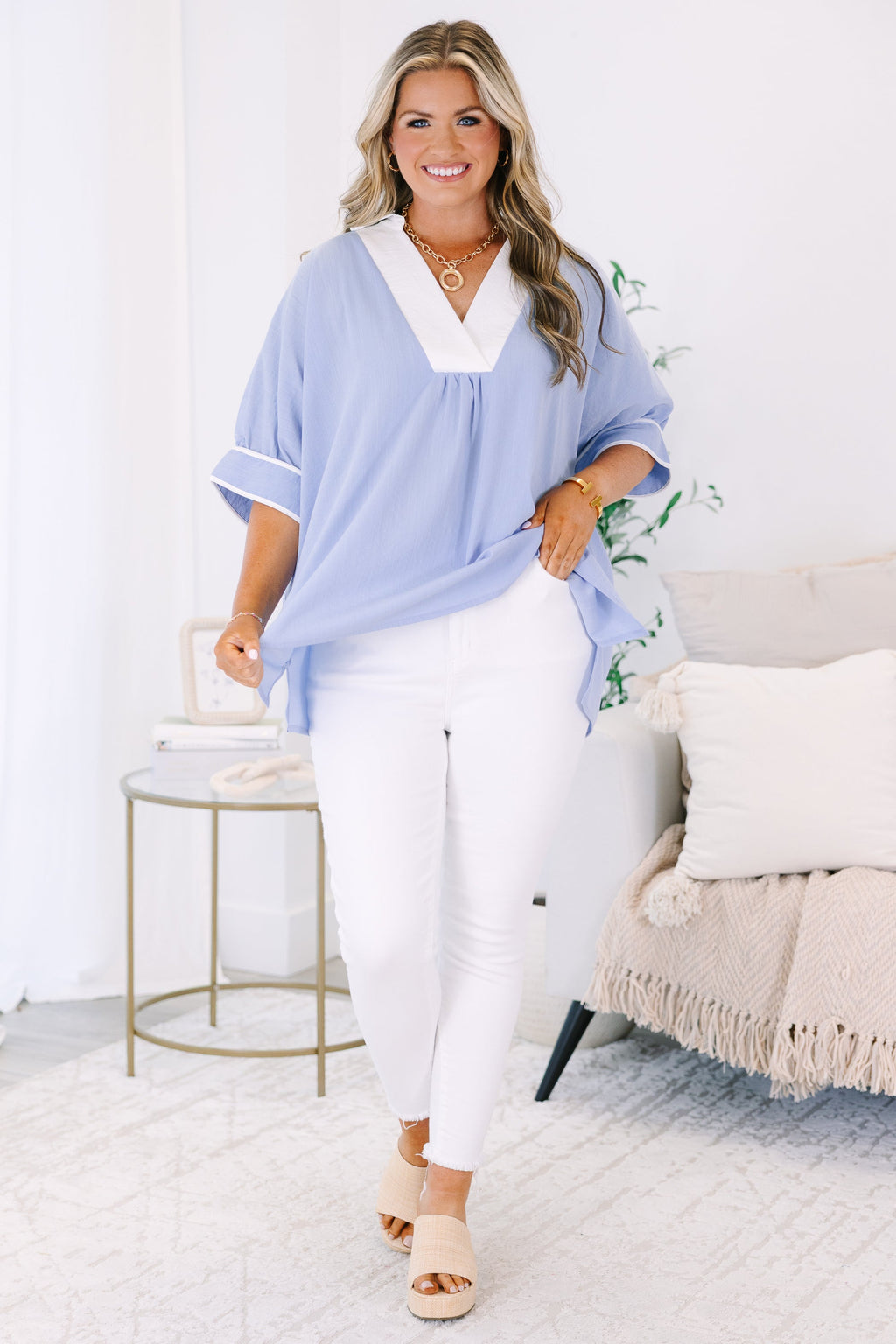 The Perfect Plan Top, Blue