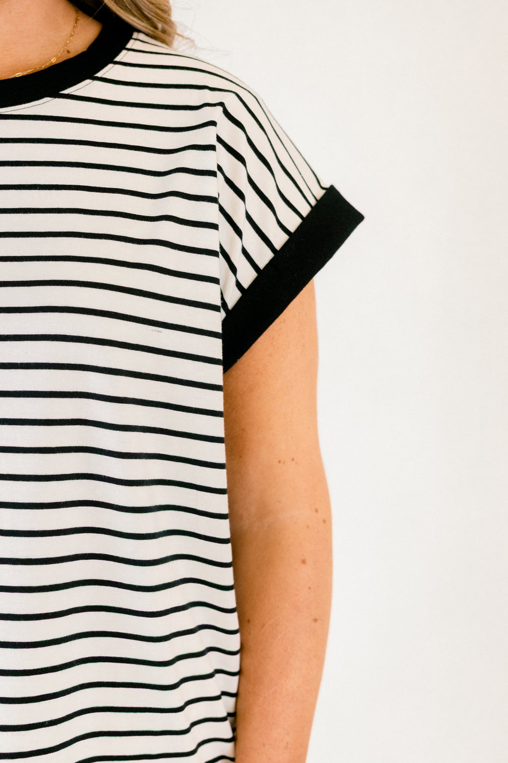 The Savannah Stroll Striped Tee, Cream