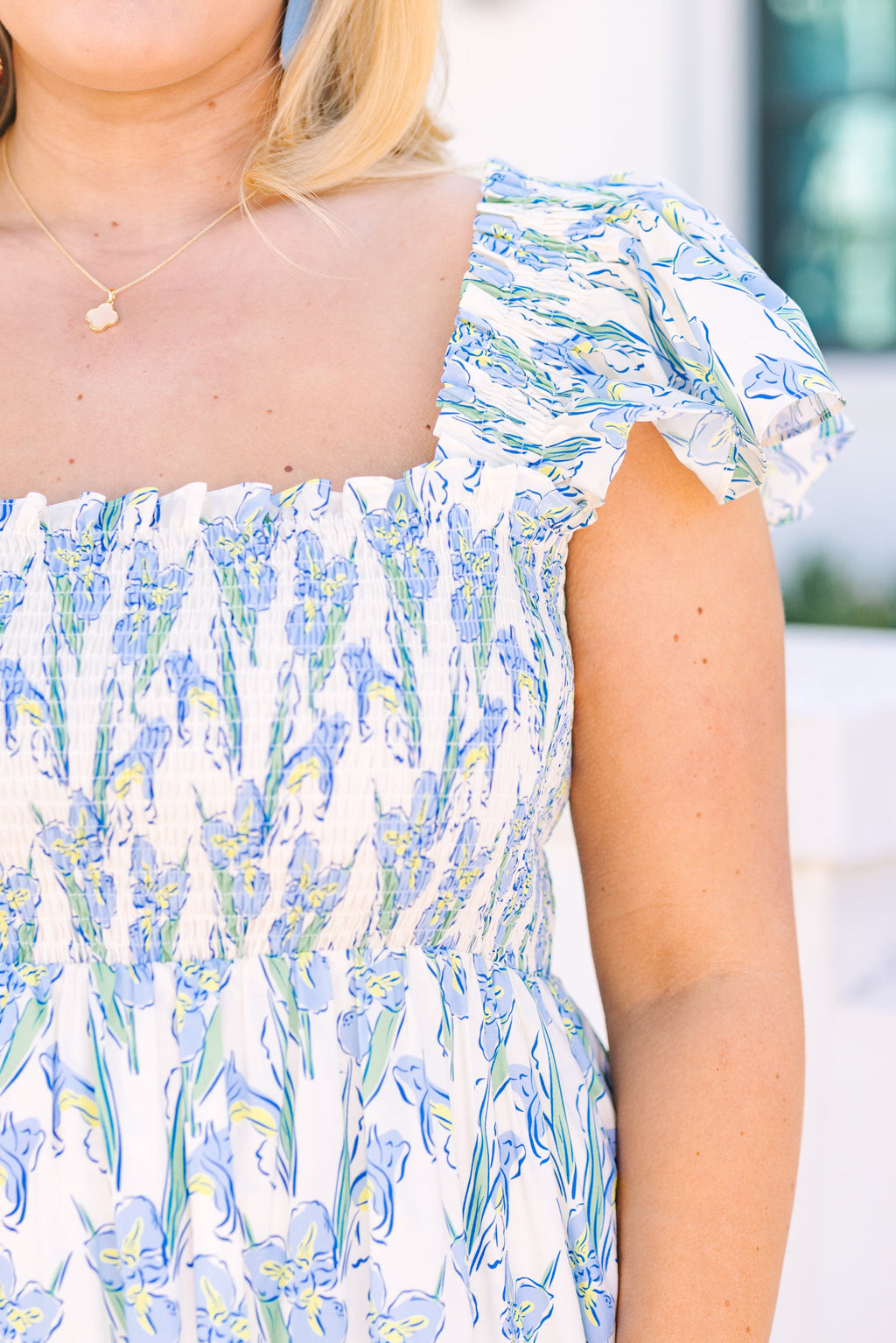 The Wildflower's Song Maxi Dress, Cream Floral