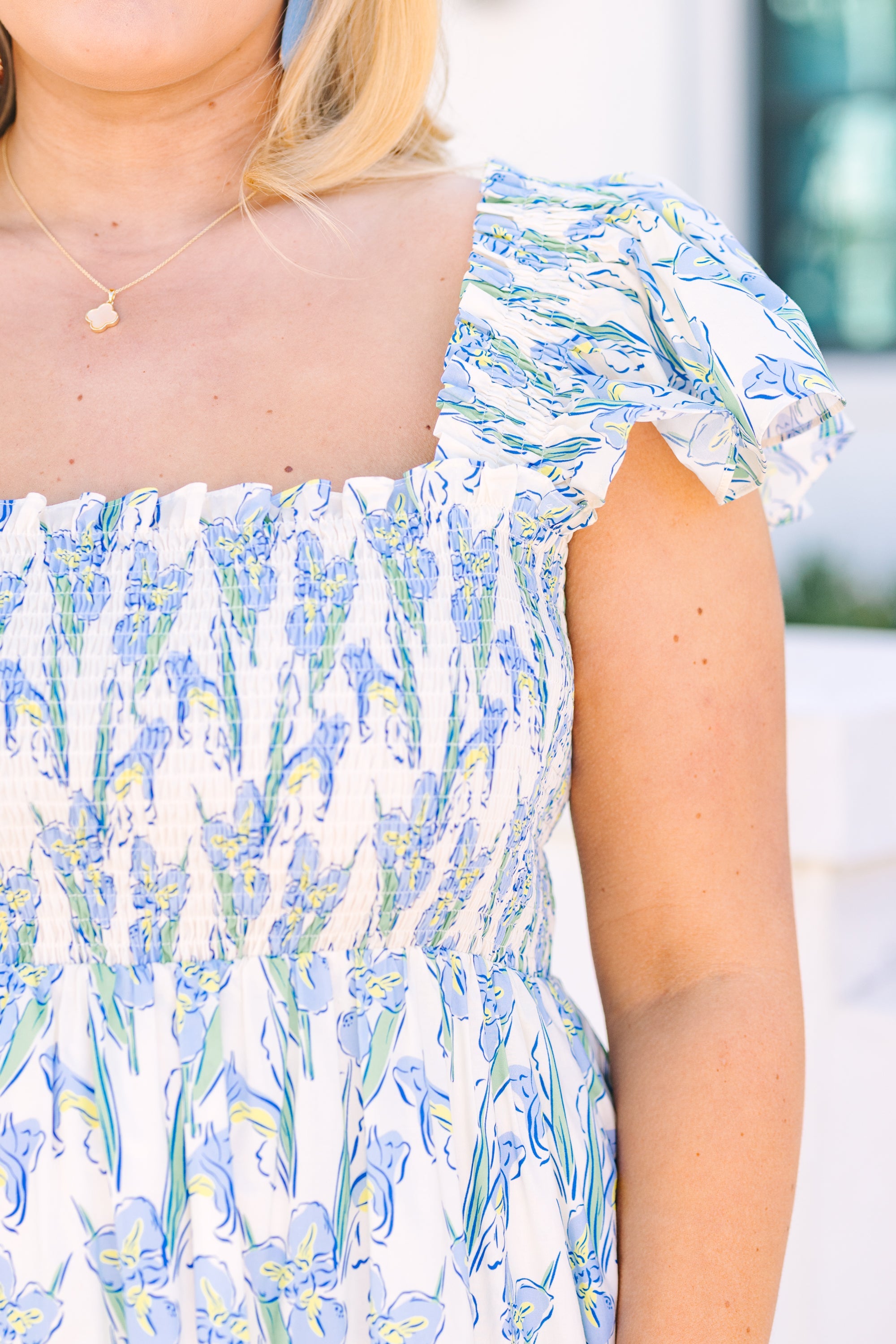 The Wildflower's Song Maxi Dress, Cream Floral