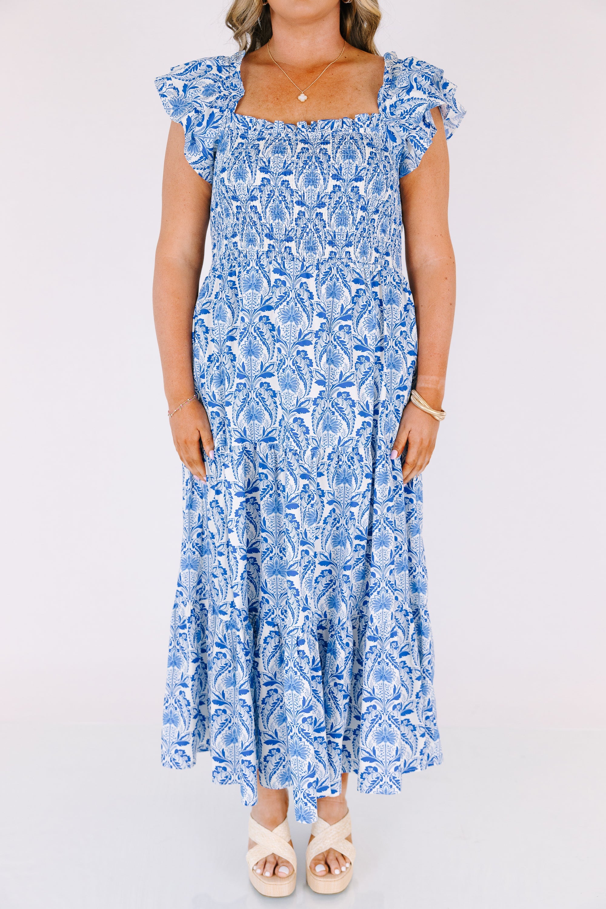 The Wildflower's Song Maxi Dress, Cobalt