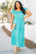 The Wildflower's Song Maxi Dress, Turquoise
