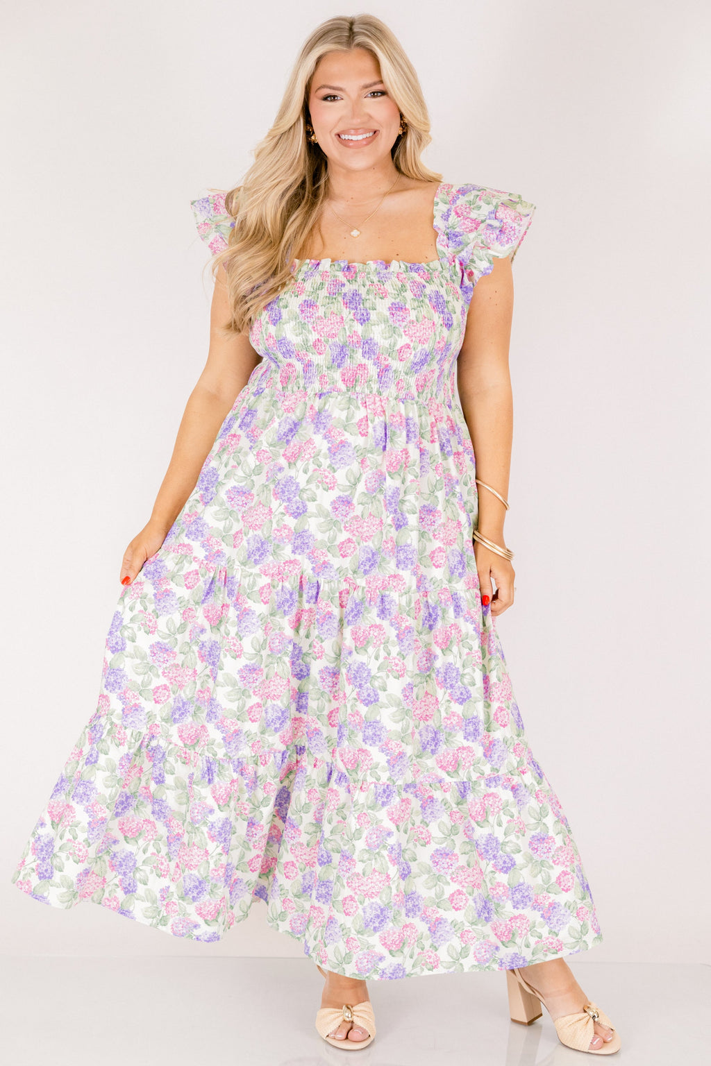 The Wildflower's Song Maxi Dress, Pink Lilac Mix