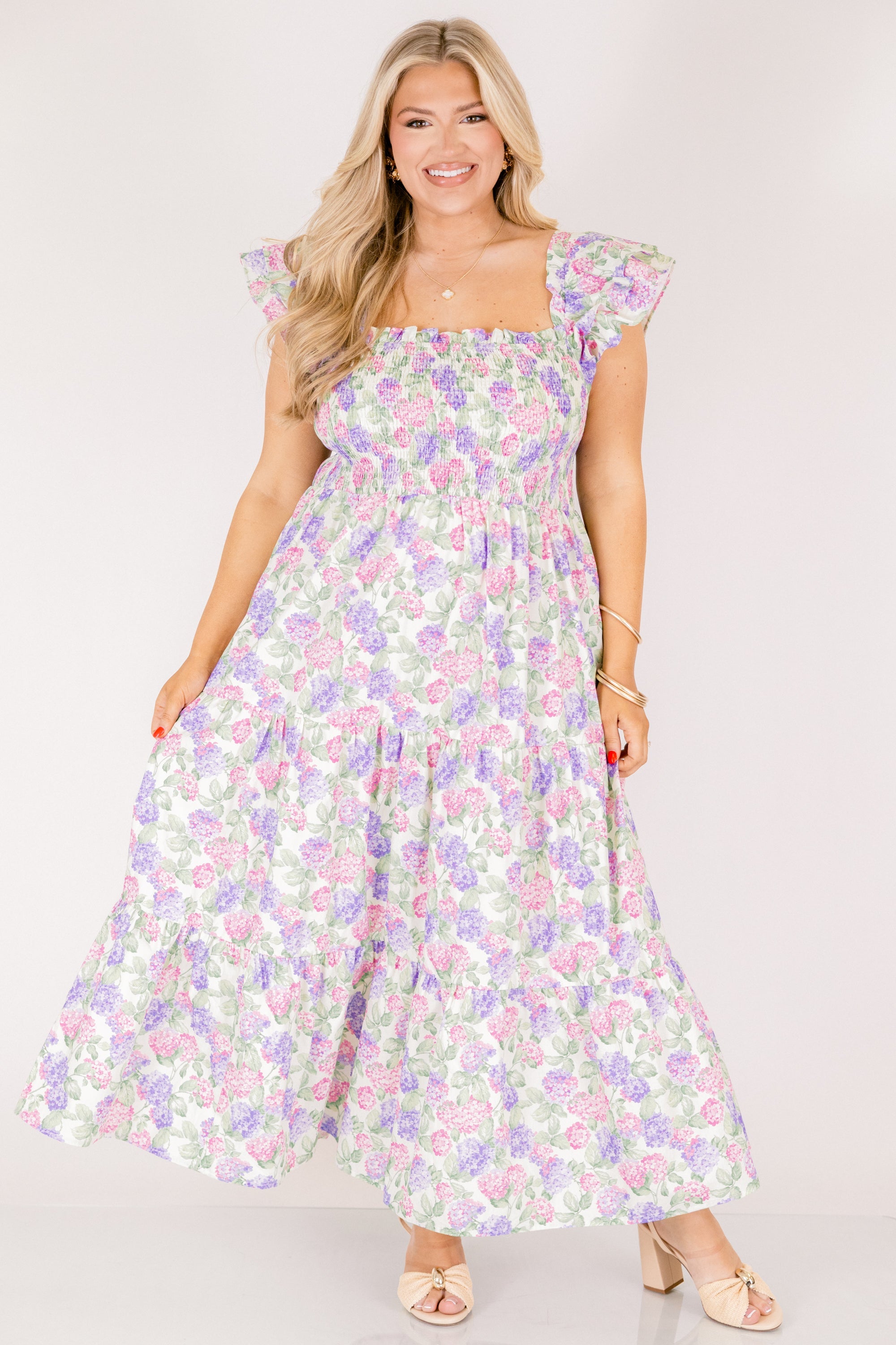 The Wildflower's Song Maxi Dress, Pink Lilac Mix