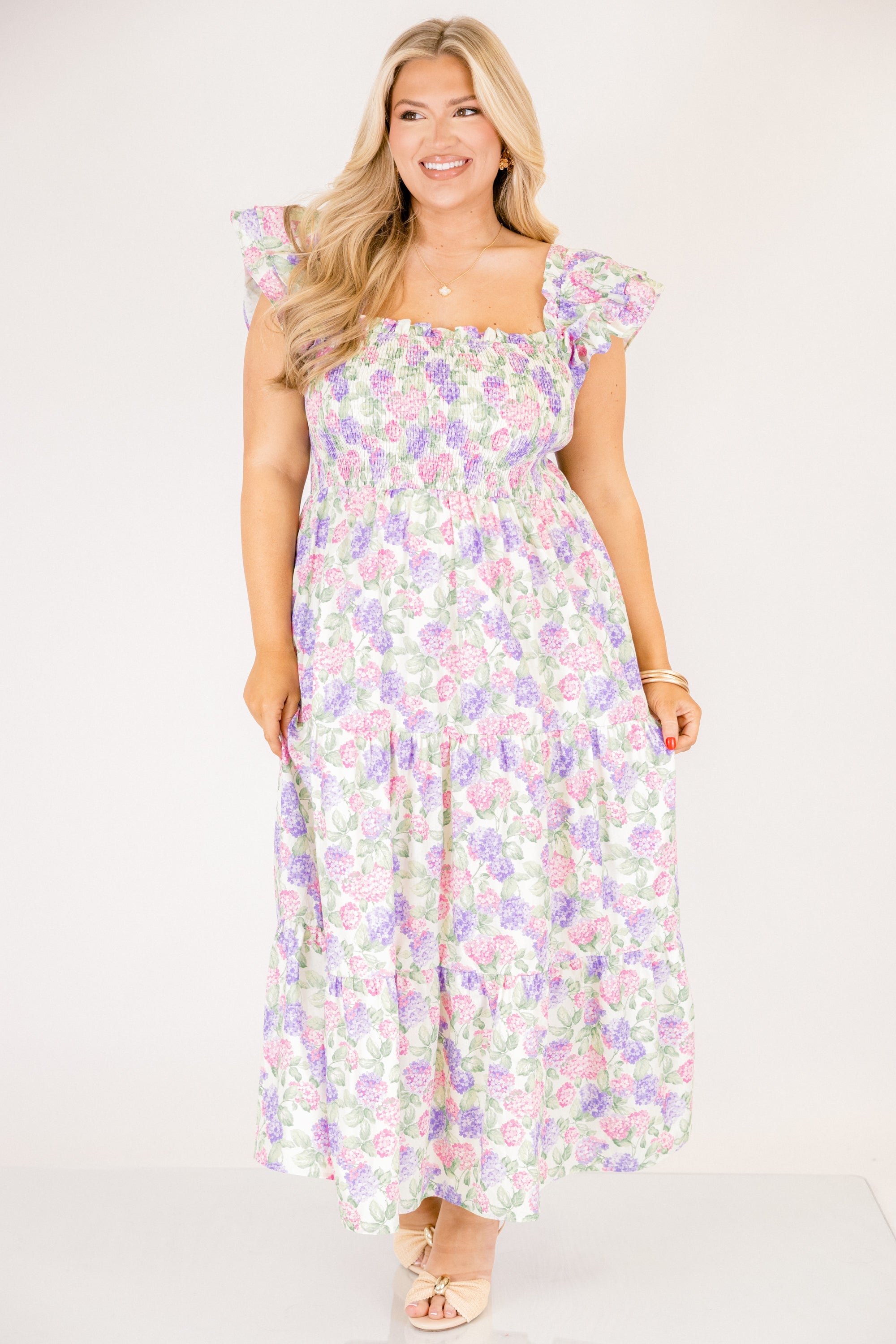 The Wildflower's Song Maxi Dress, Pink Lilac Mix