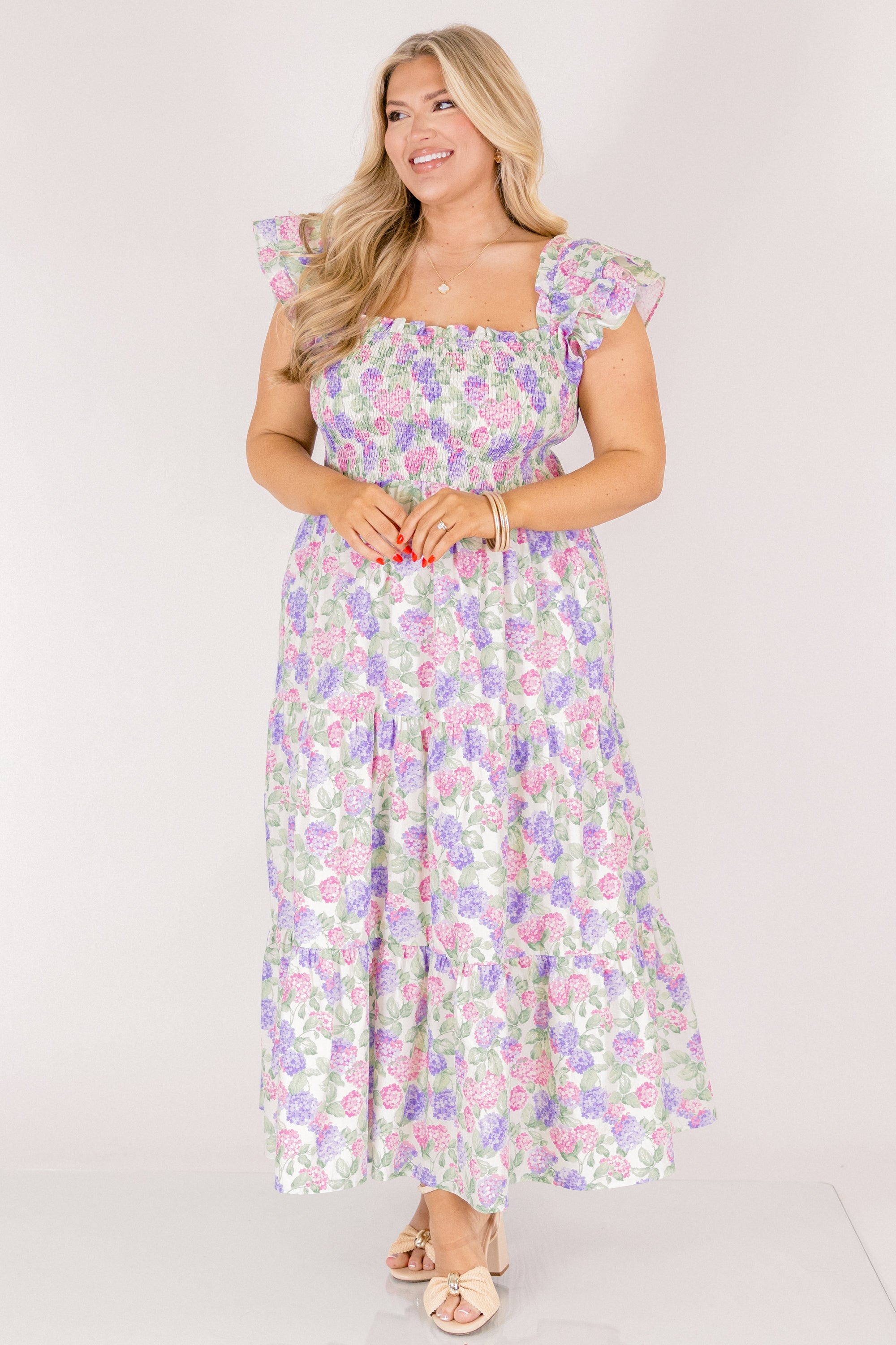 The Wildflower's Song Maxi Dress, Pink Lilac Mix