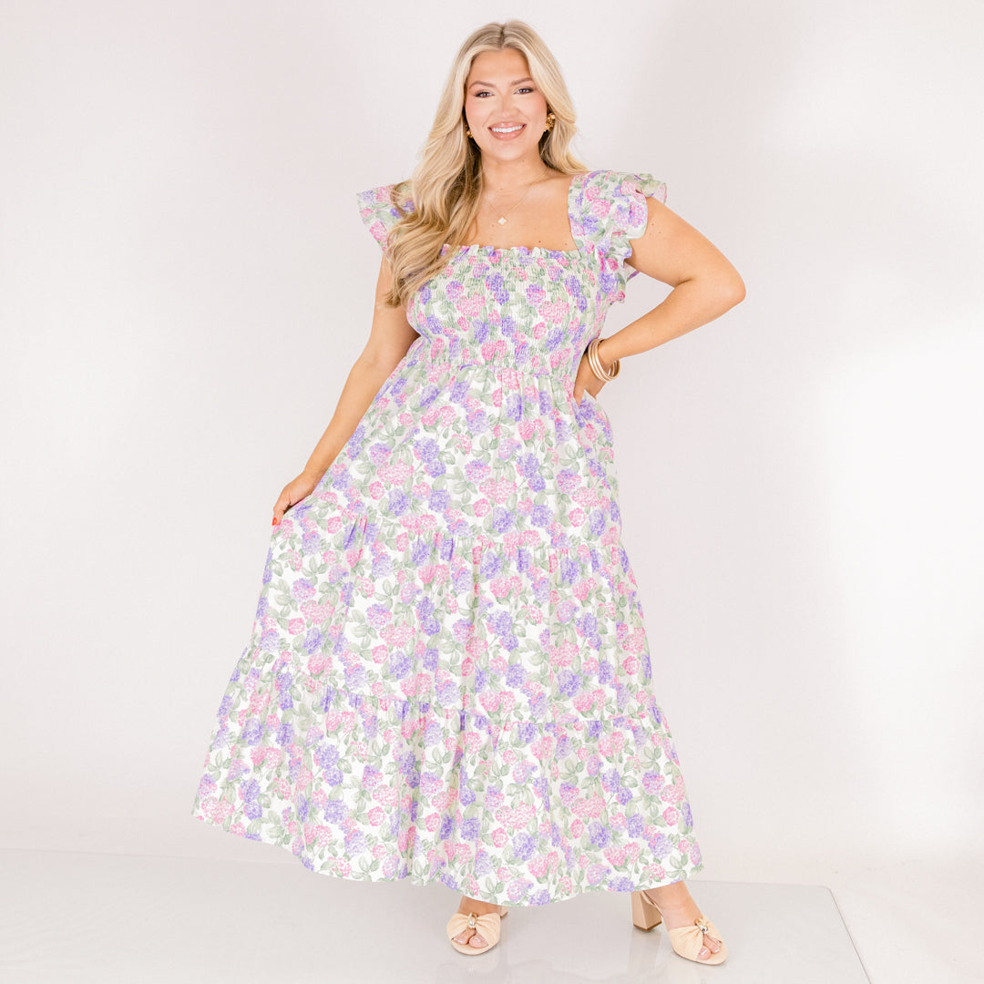 The Wildflower's Song Maxi Dress, Pink Lilac Mix