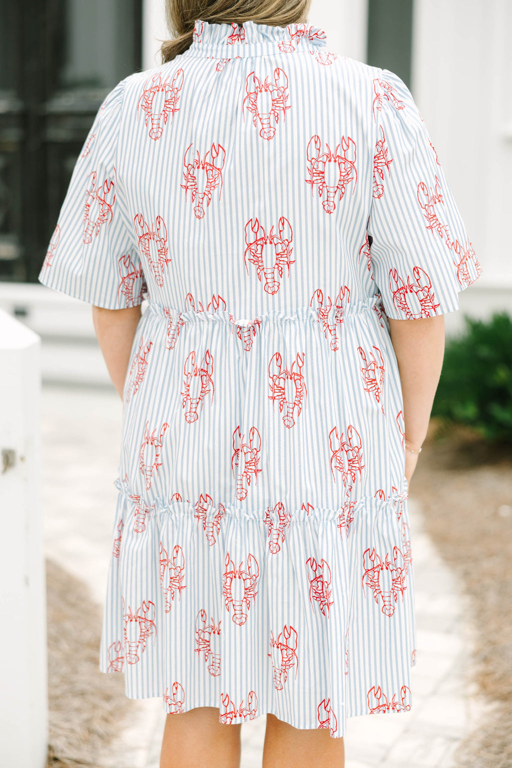 Through The Arbor Dress, Blue