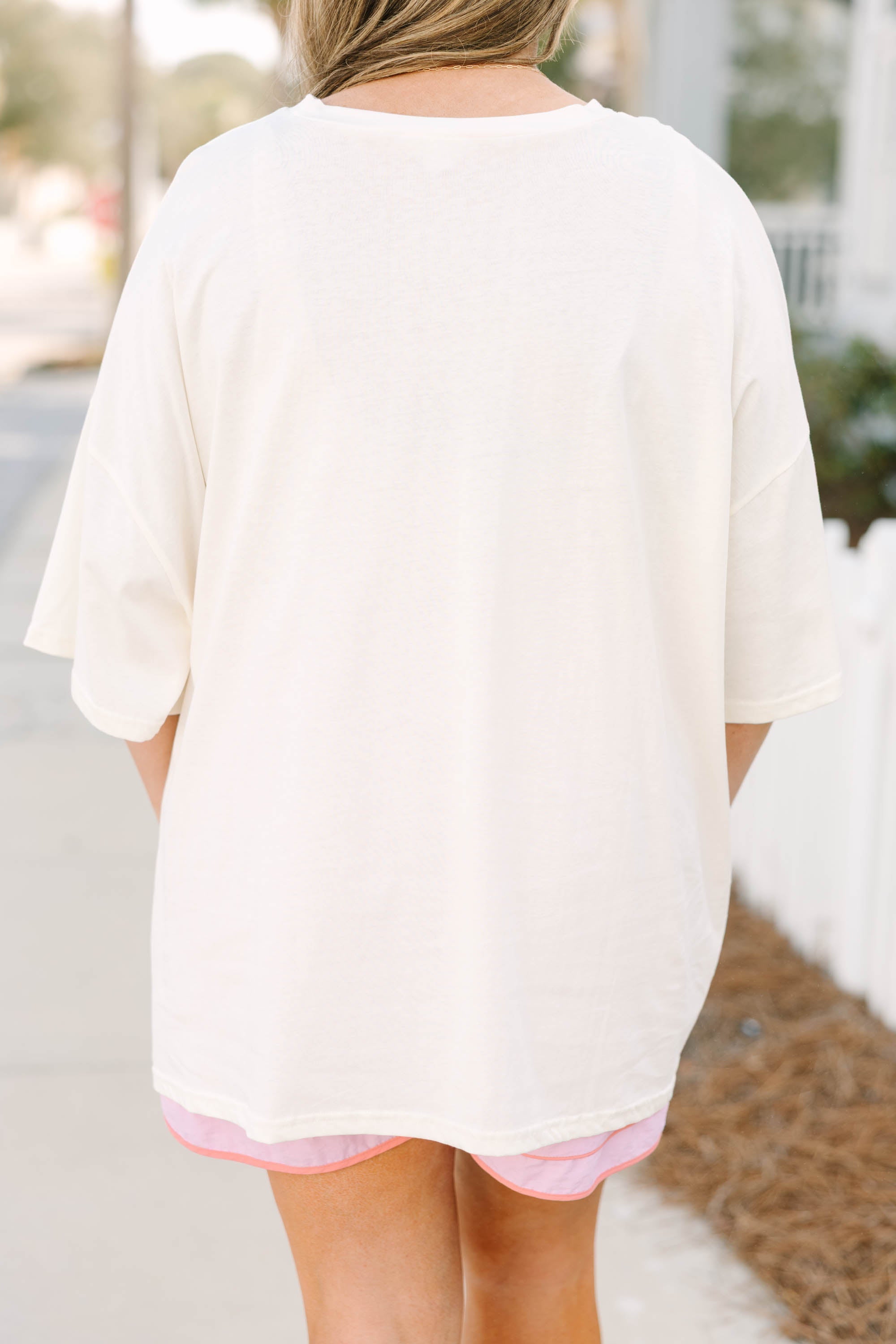 Walk on Sunshine Boyfriend Tee, Ivory