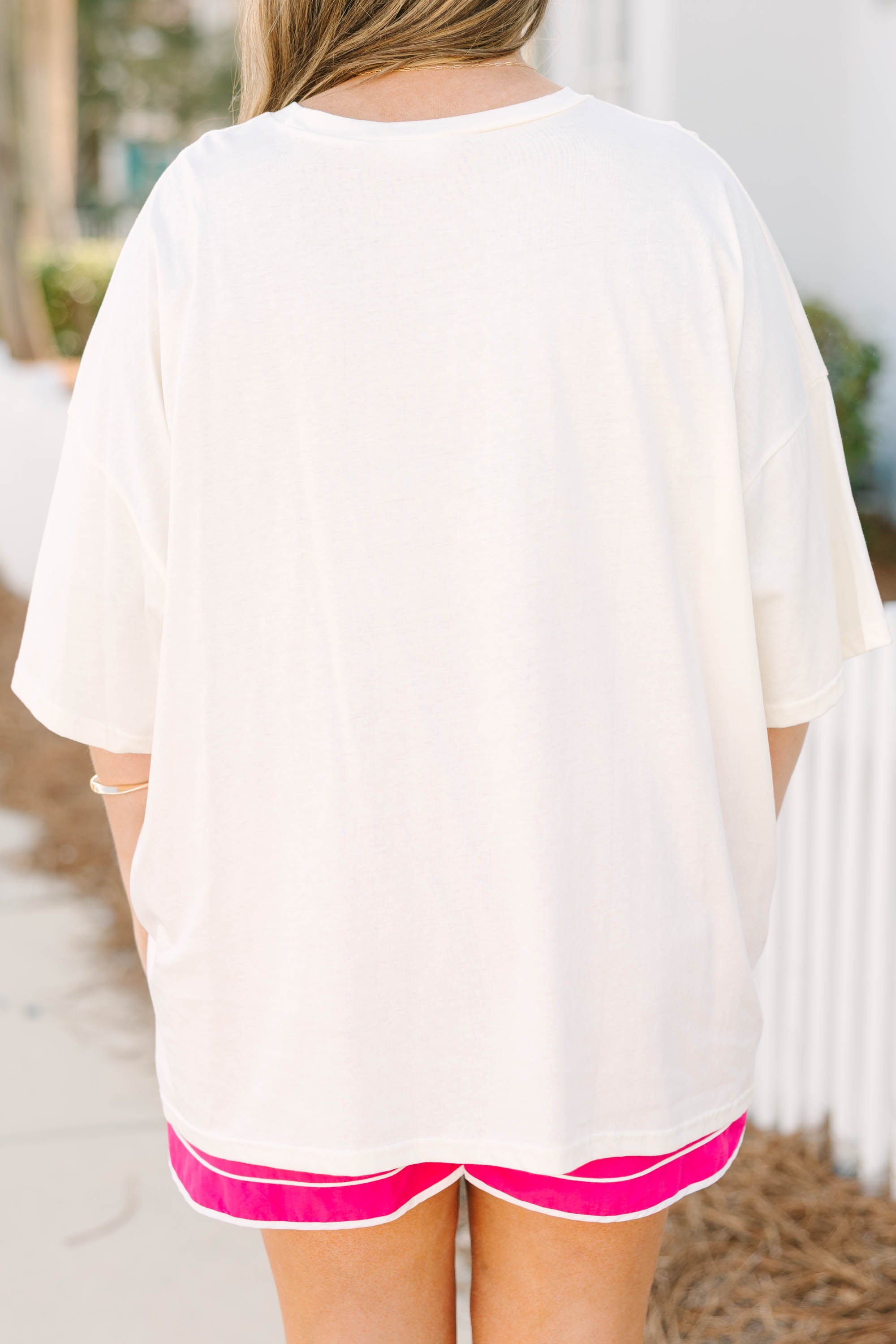 Loving Reminders Boyfriend Tee, Ivory
