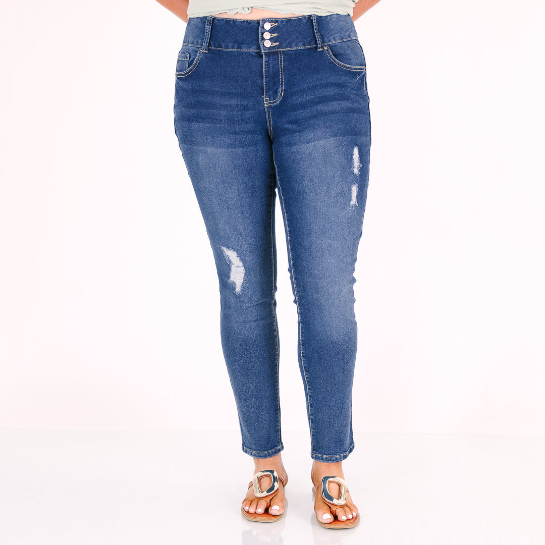 Time Will Pass Jeans, Medium Wash
