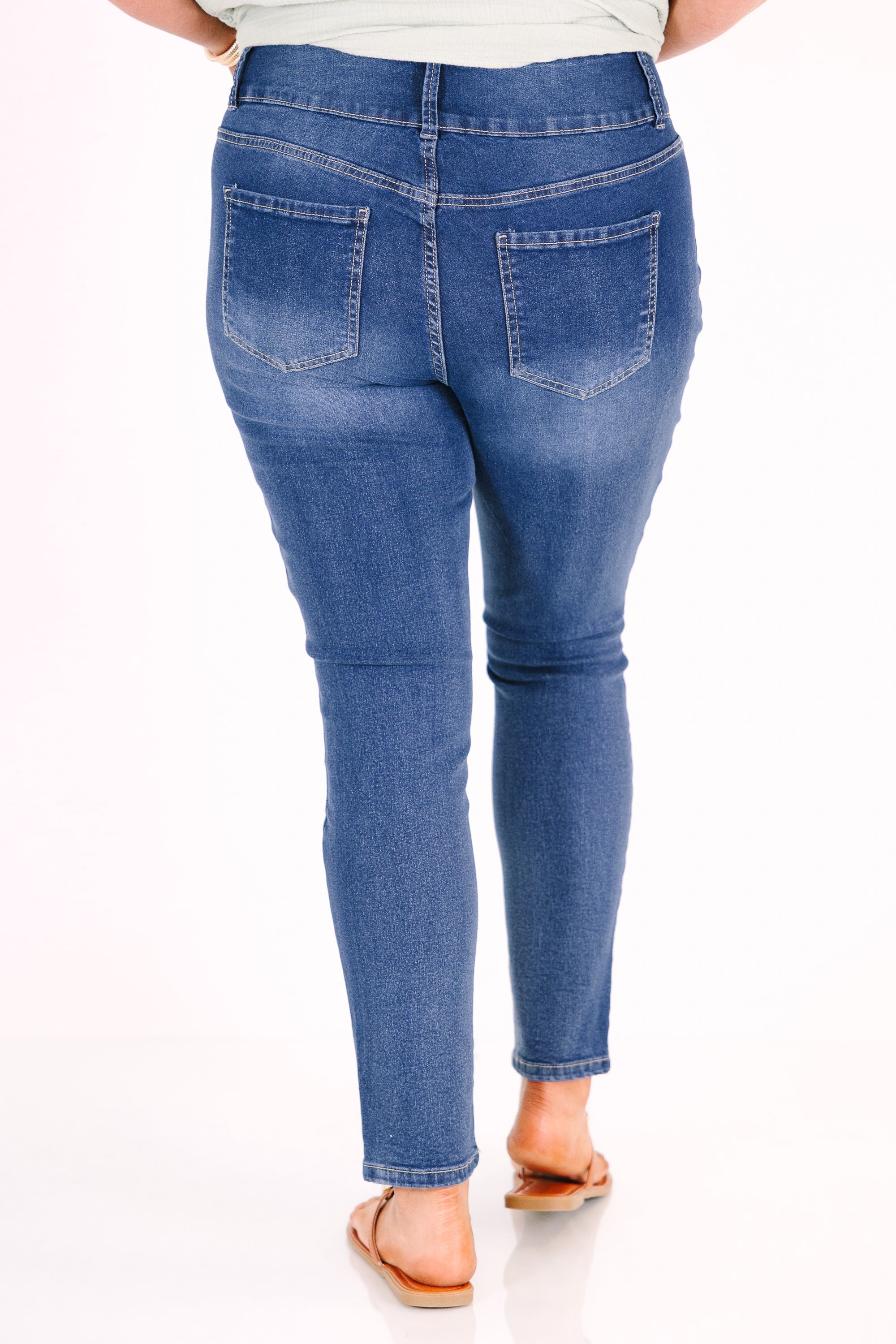 Time Will Pass Jeans, Medium Wash