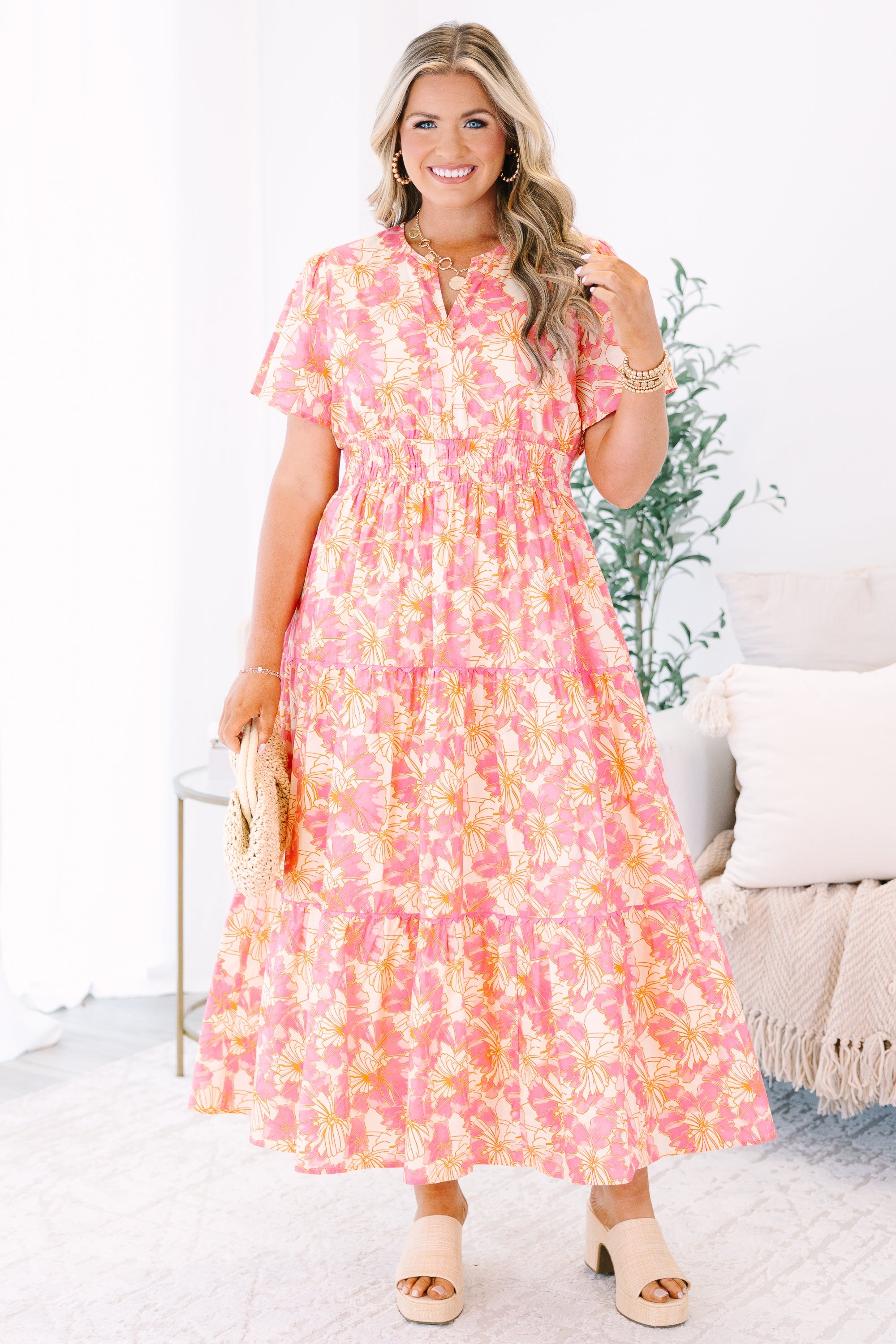 Time Will Tell Dress, Pink