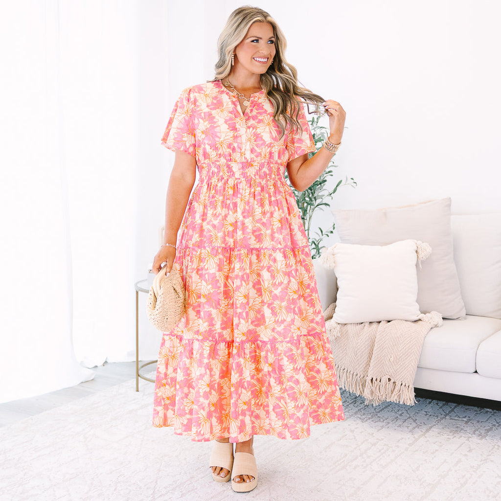 Time Will Tell Dress, Pink