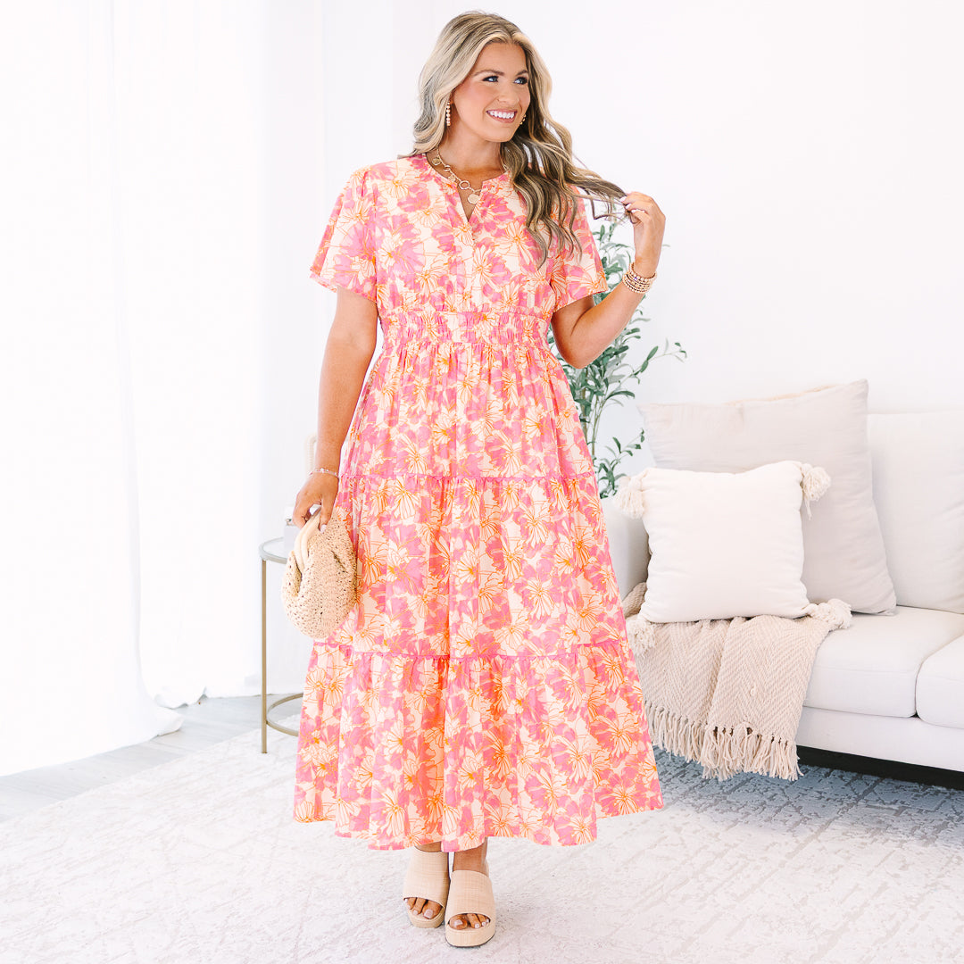 Time Will Tell Dress, Pink