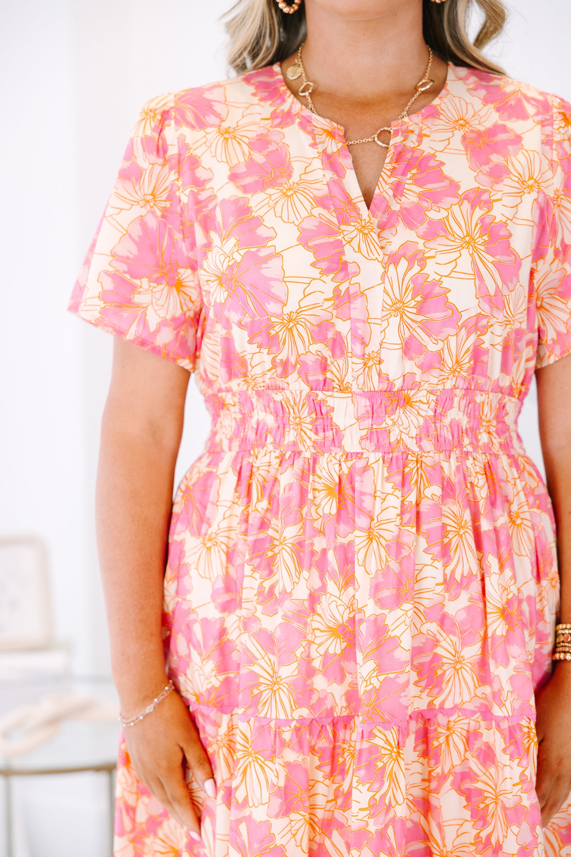 Time Will Tell Dress, Pink