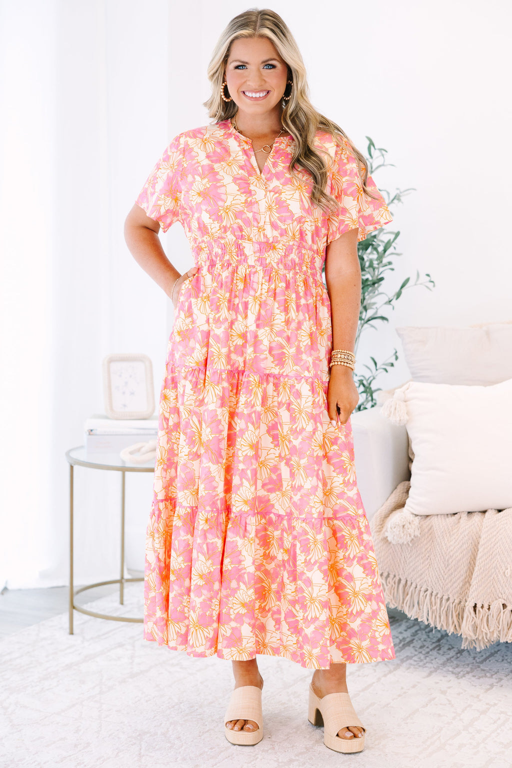 Time Will Tell Dress, Pink