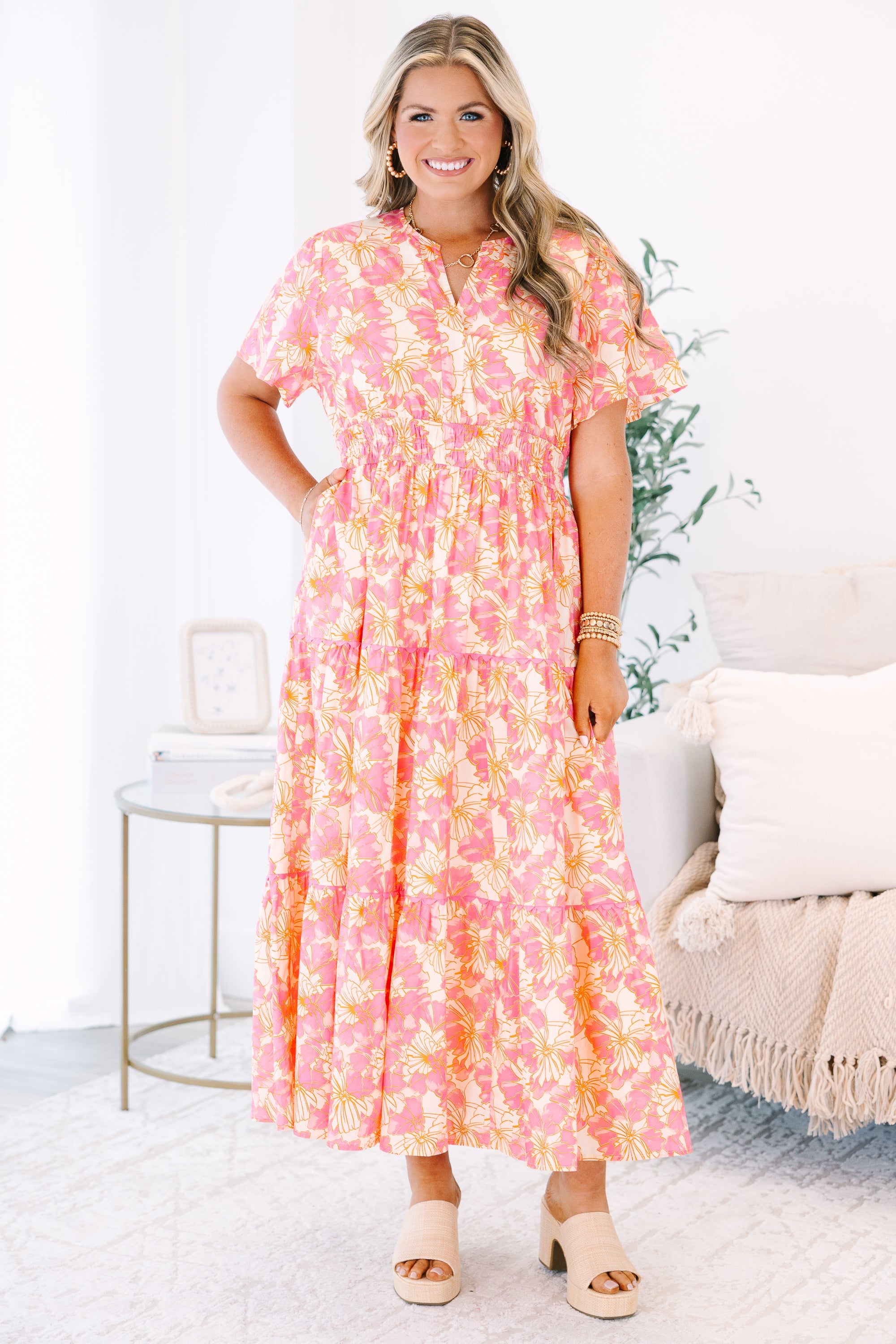 Time Will Tell Dress, Pink