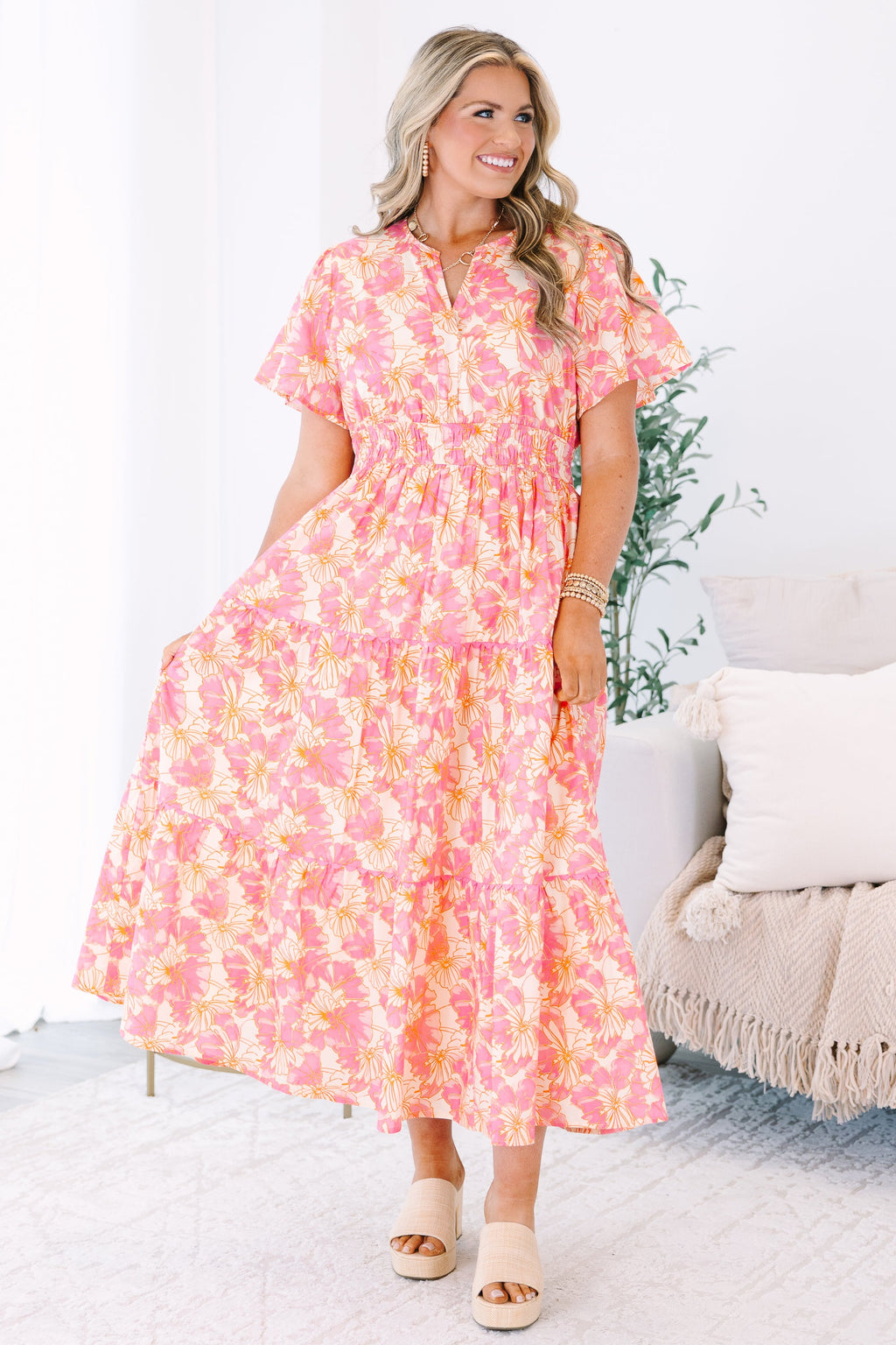 Time Will Tell Dress, Pink