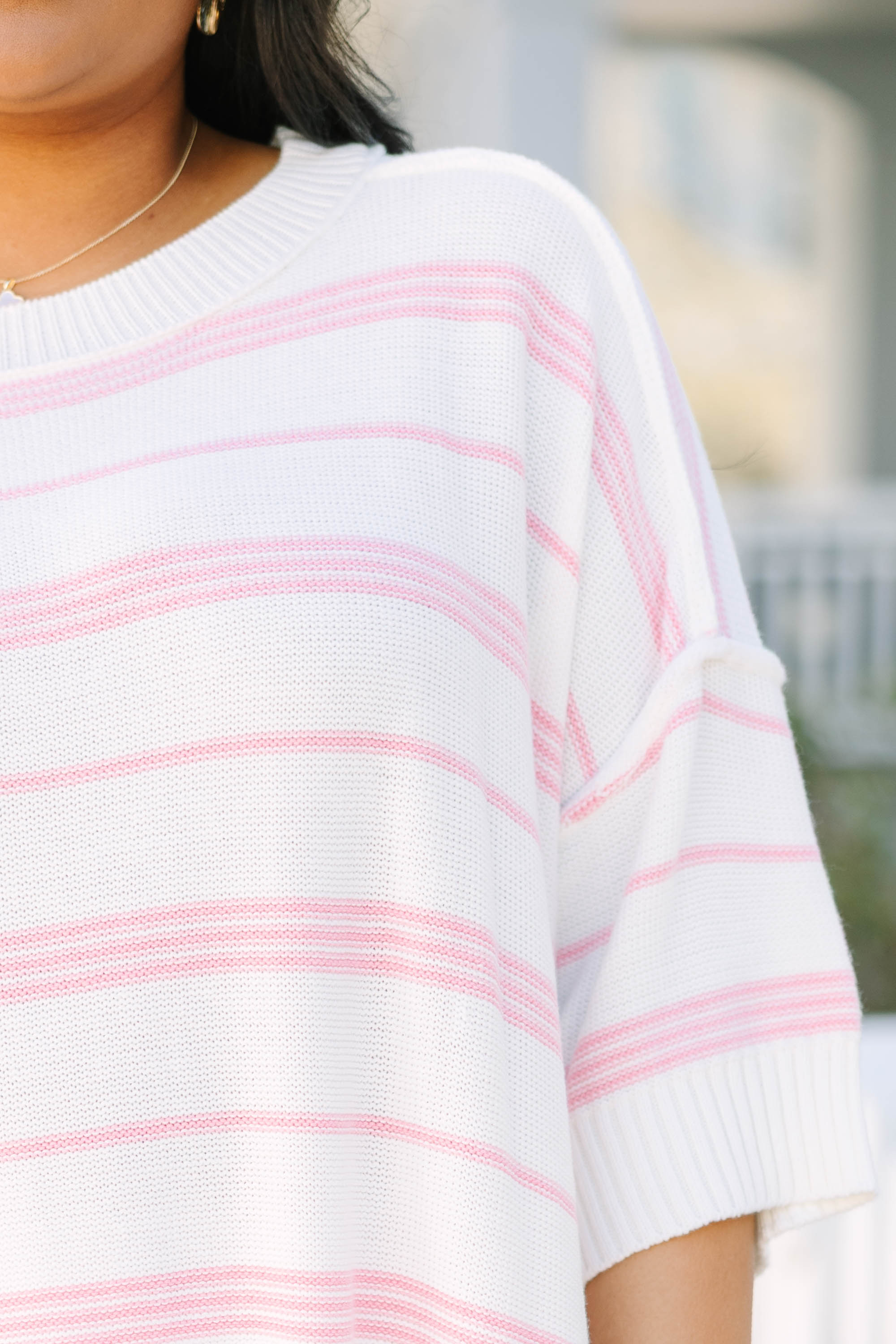 Time Will Tell Sweater, Pink