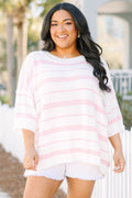Time Will Tell Sweater, Pink